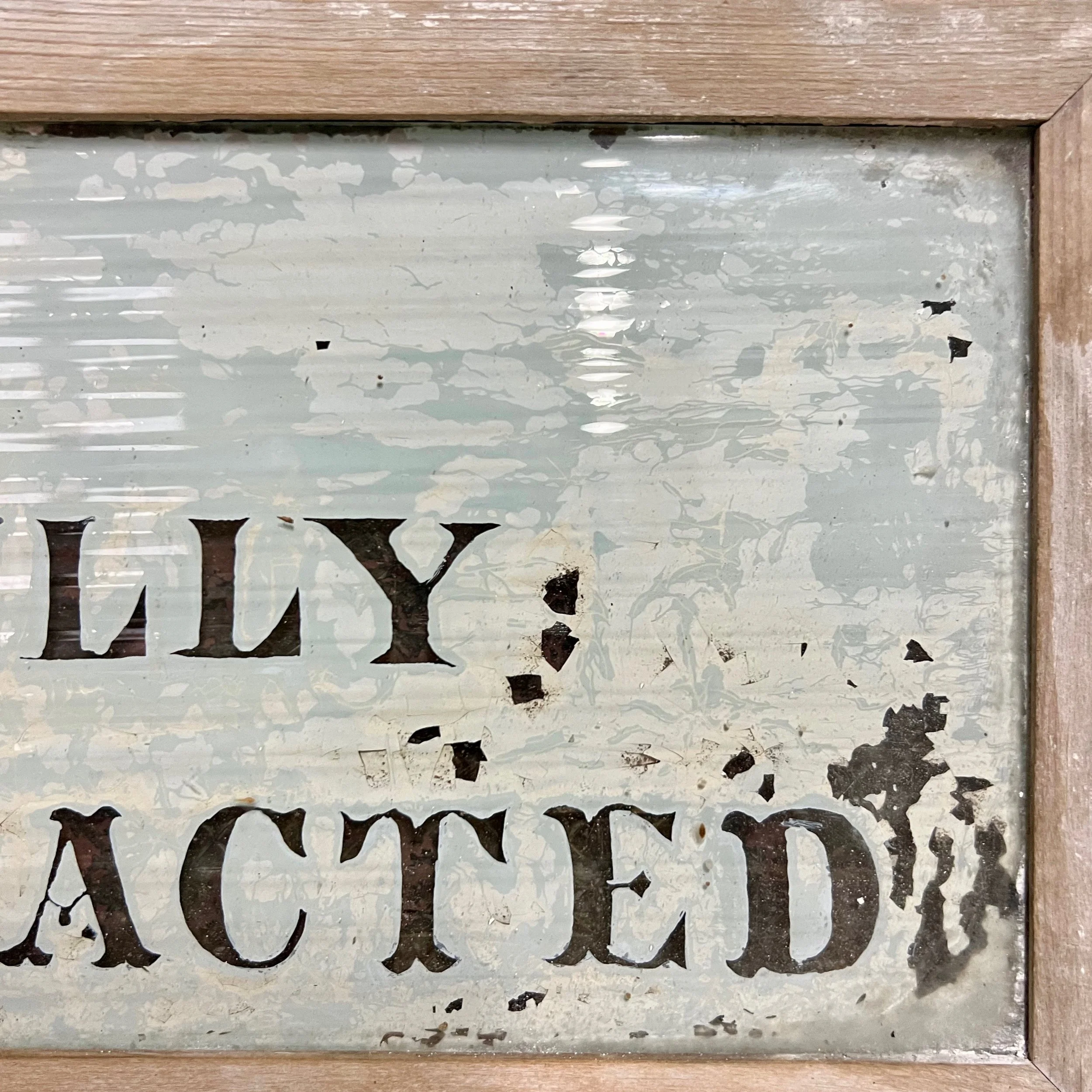 19th Century sign teeth extracted carefully