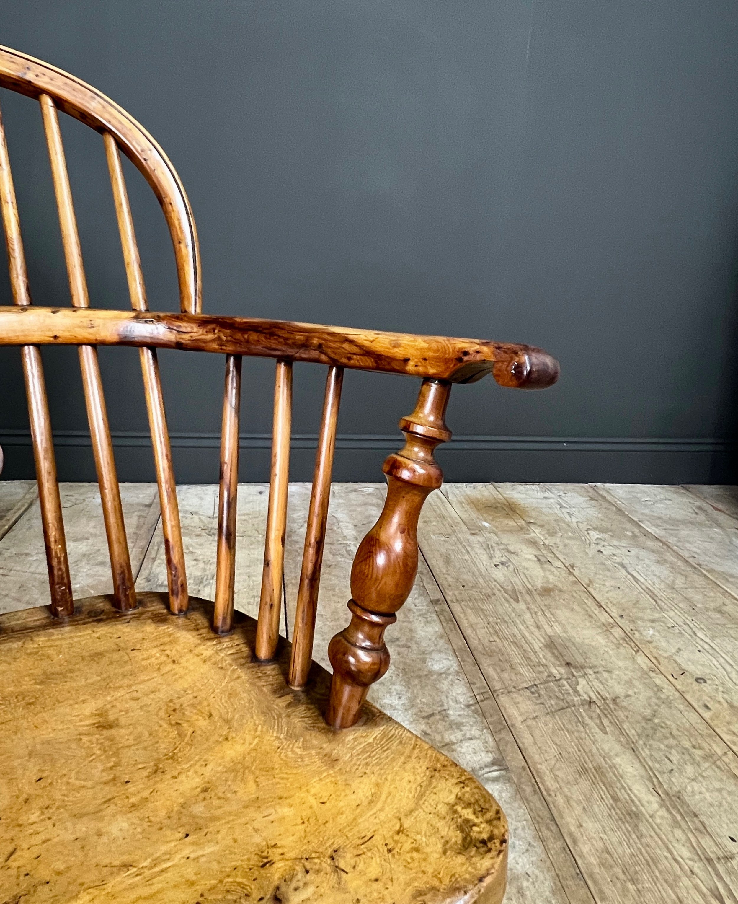 19th Century Yew Windsor Chair