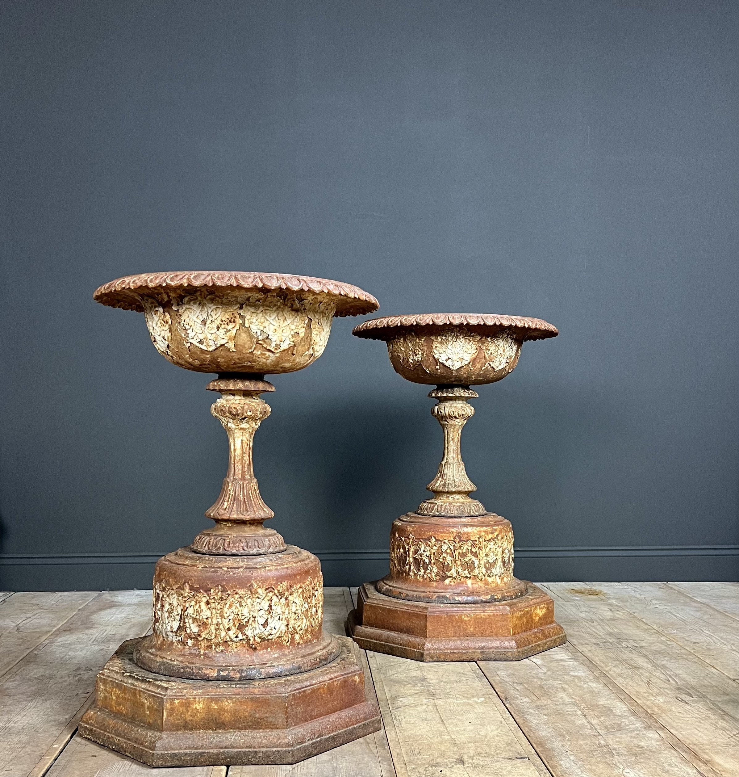 Large pair of Regency Garden Urns