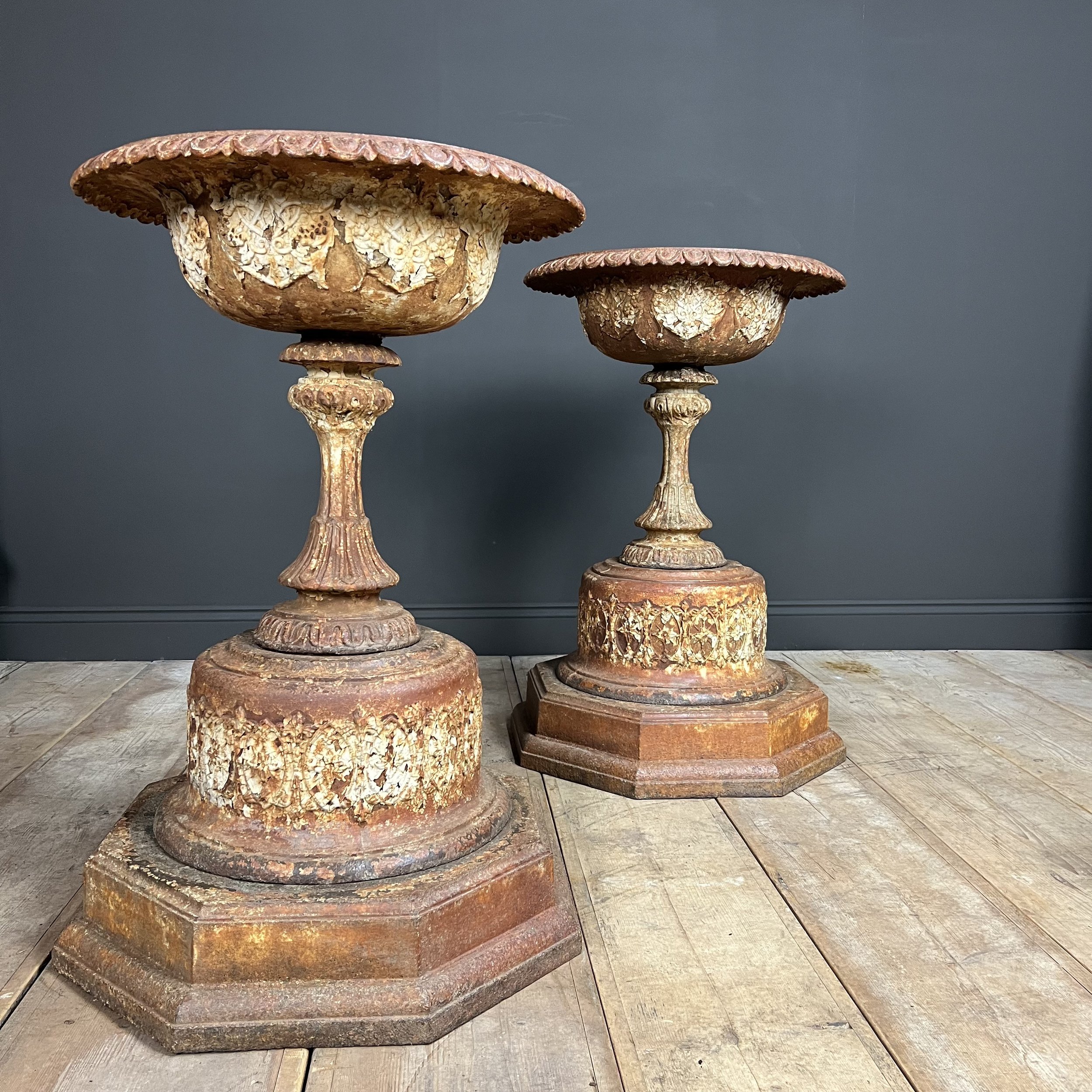 Large pair of Regency Garden Urns