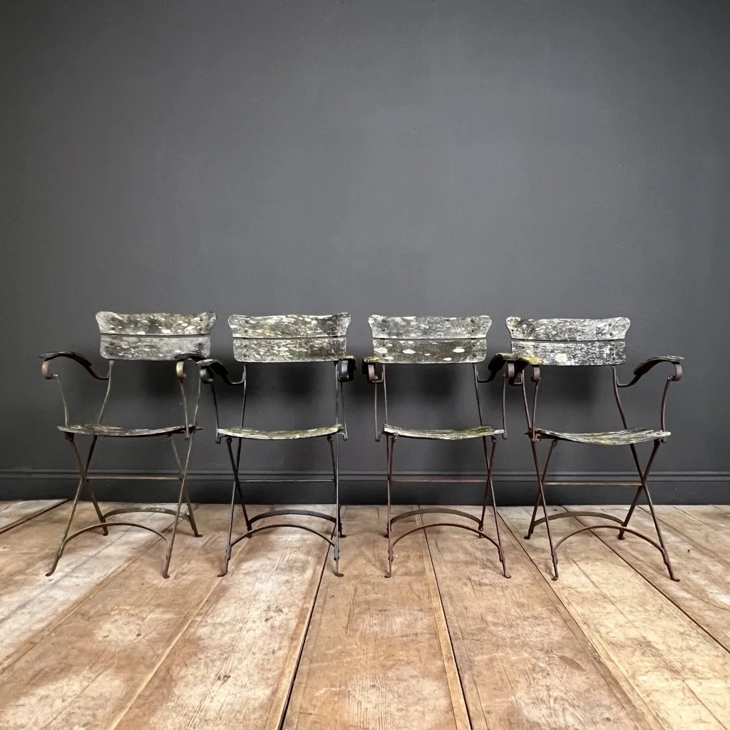 Exquisite French Antique Carver Garden Chair Set