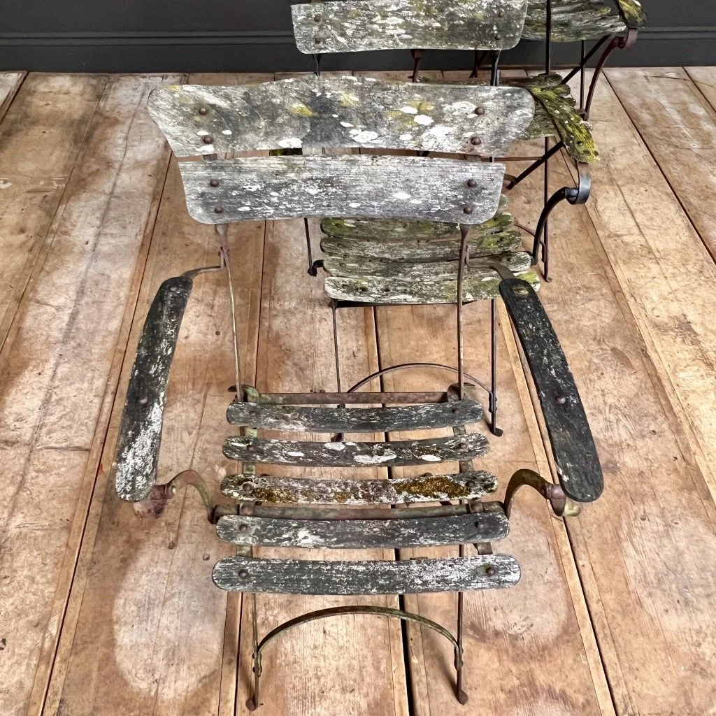 Exquisite French Antique Carver Garden Chair Set