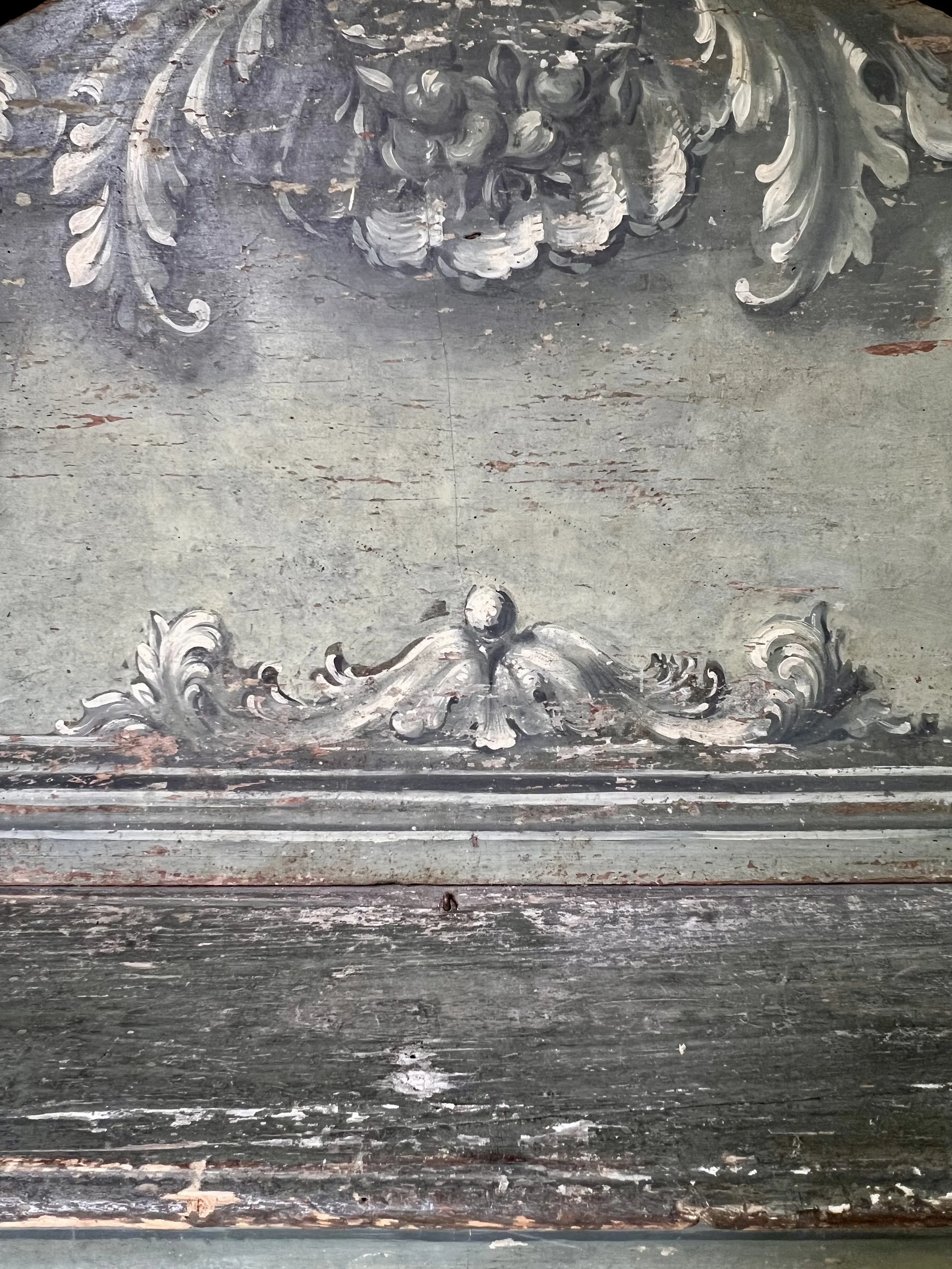 Rare 18th Century Italian Cassapanca Bench