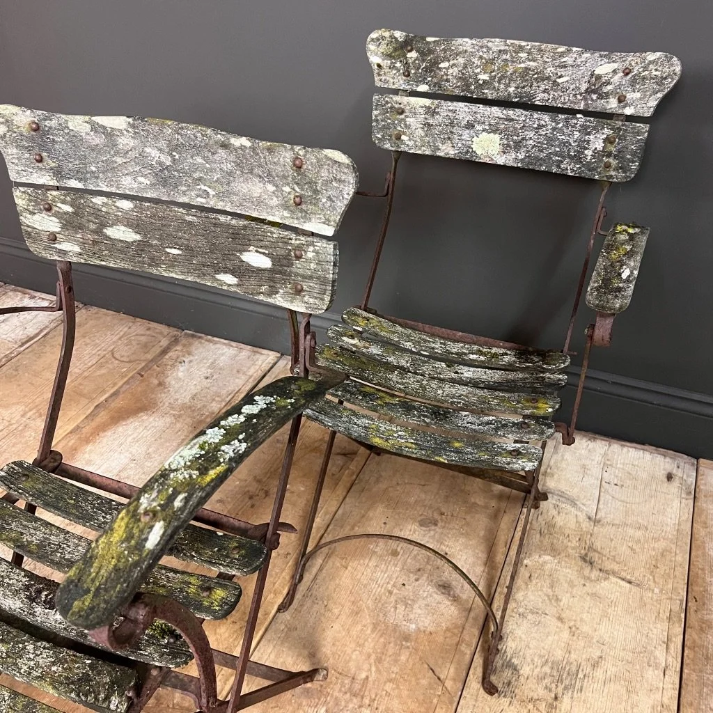 Exquisite French Antique Carver Garden Chair Set