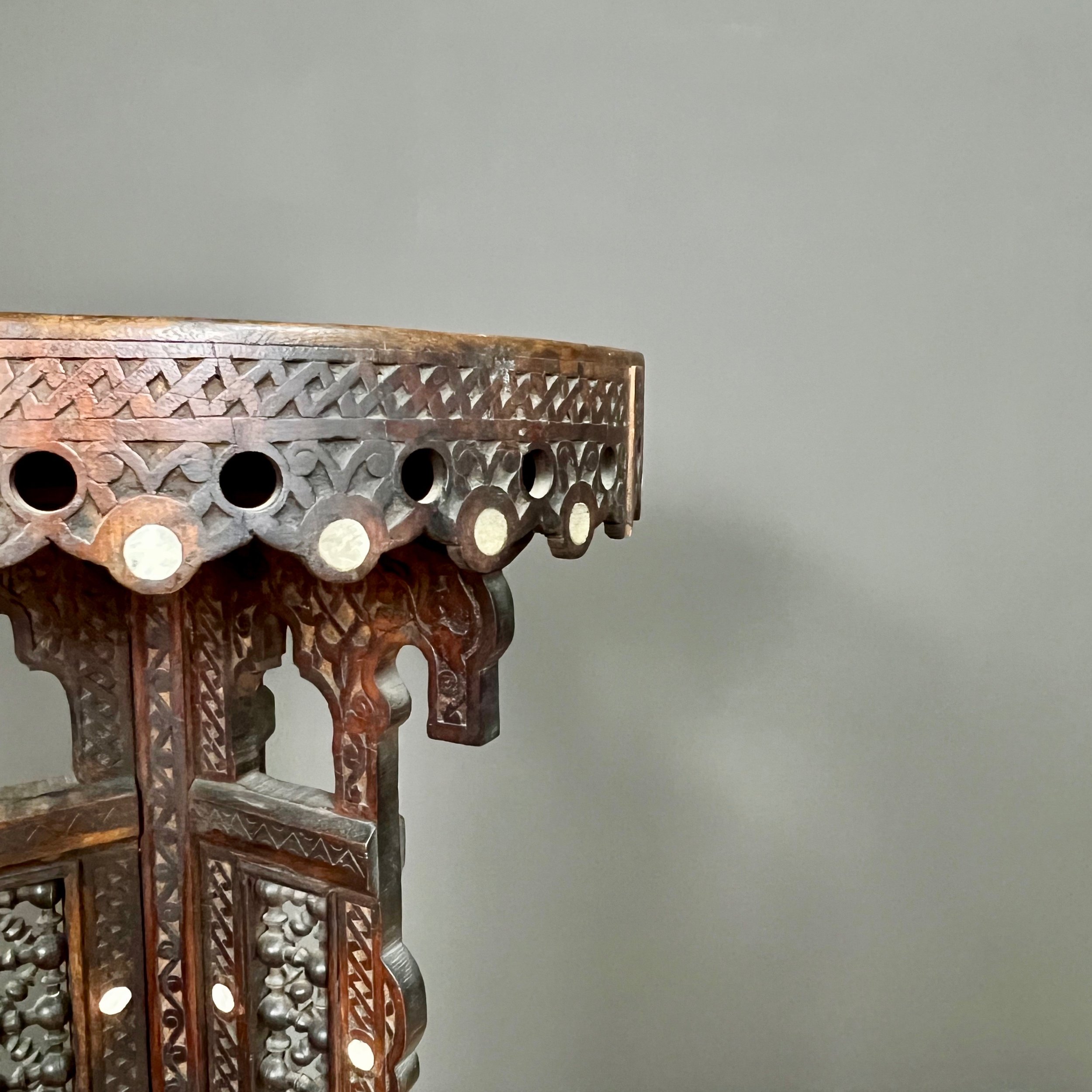 Impressive turn the century Syrian jardiniere stand