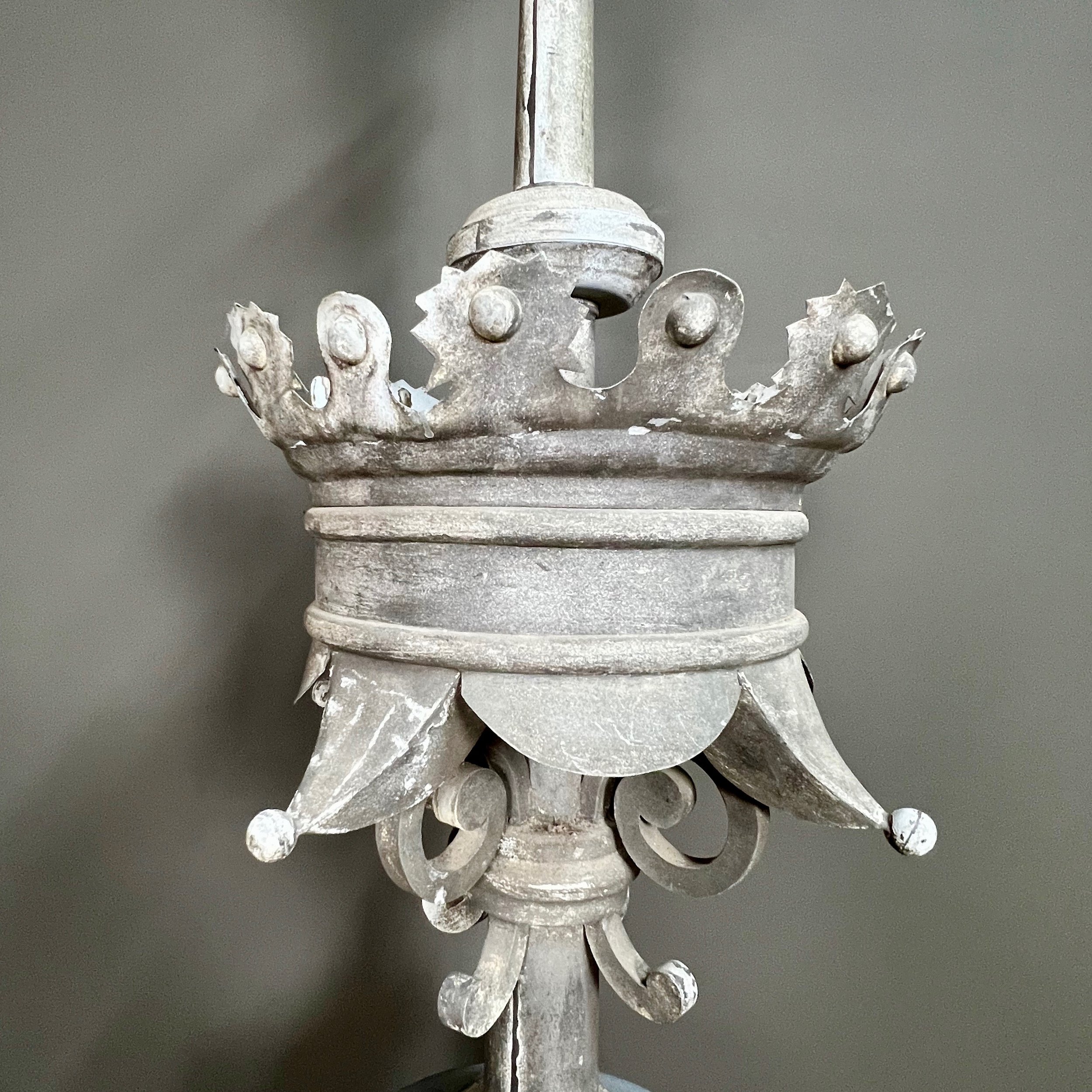 19th Century Zinc French Chateau Roof Finial
