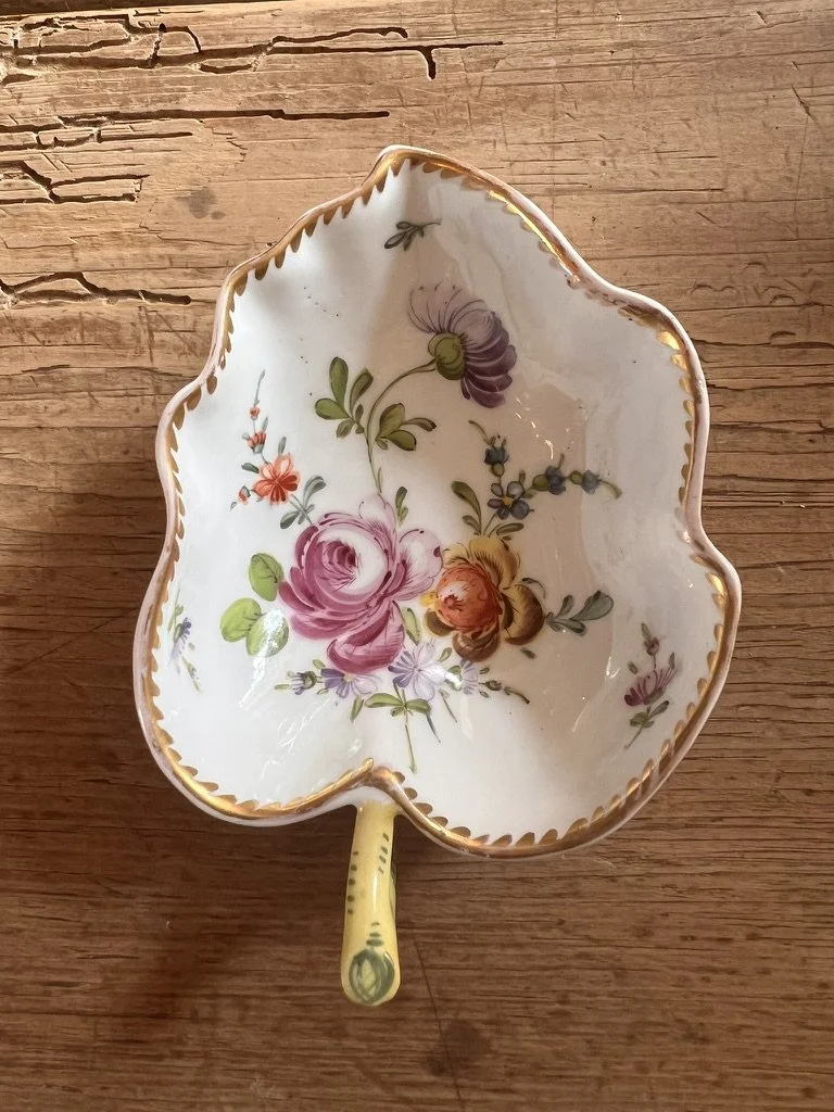 Antique Dresden Pickle Dish