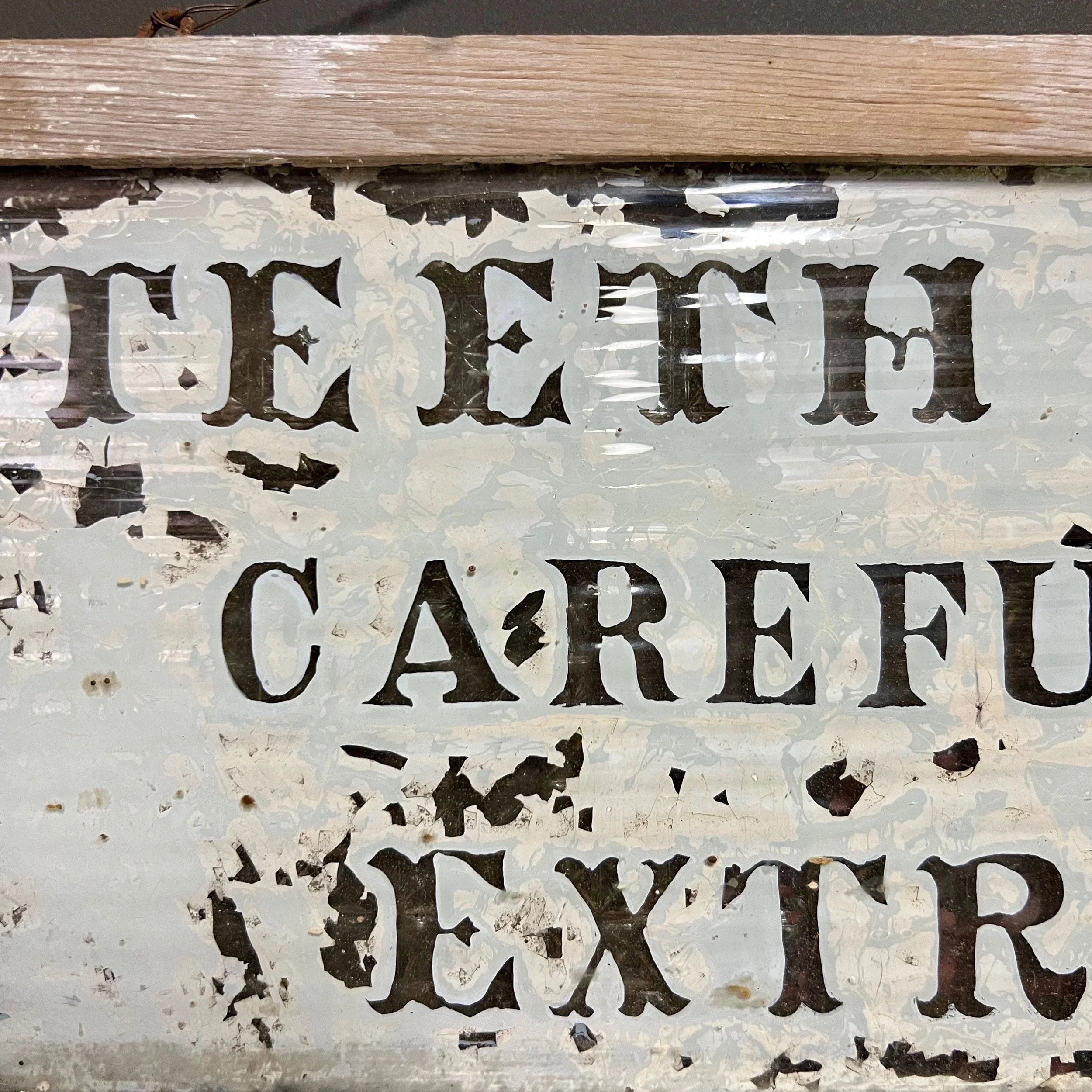 19th Century sign teeth extracted carefully