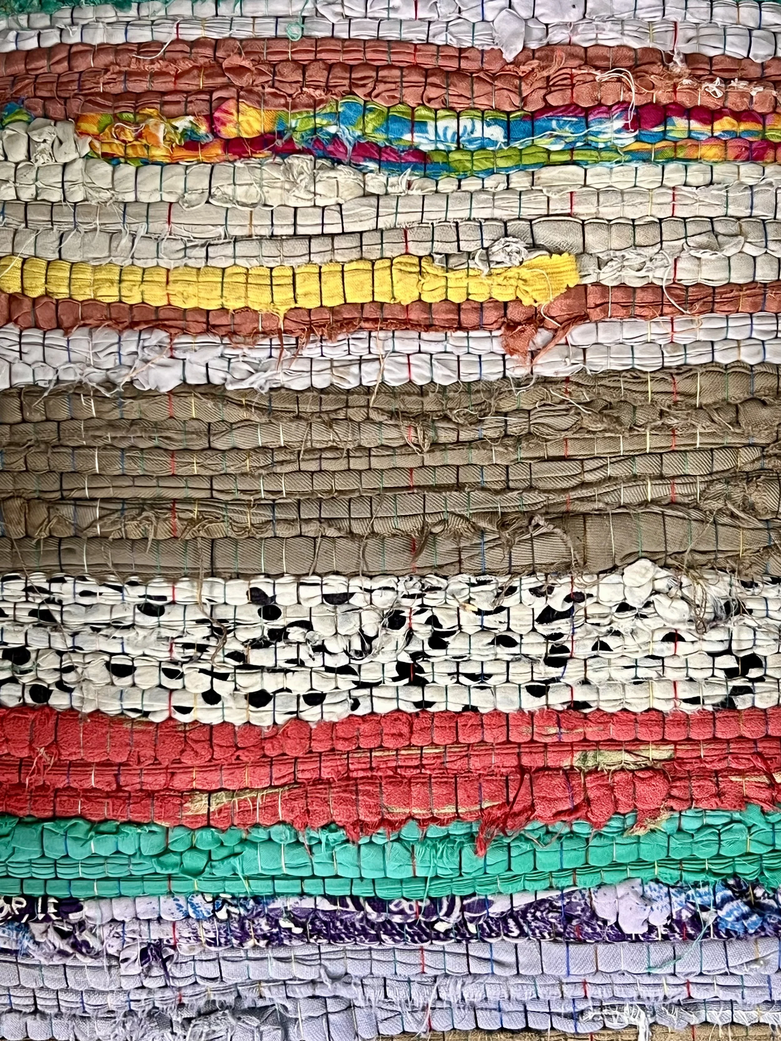 Pair of Edwardian Boucherouite Rag Rug Chairs