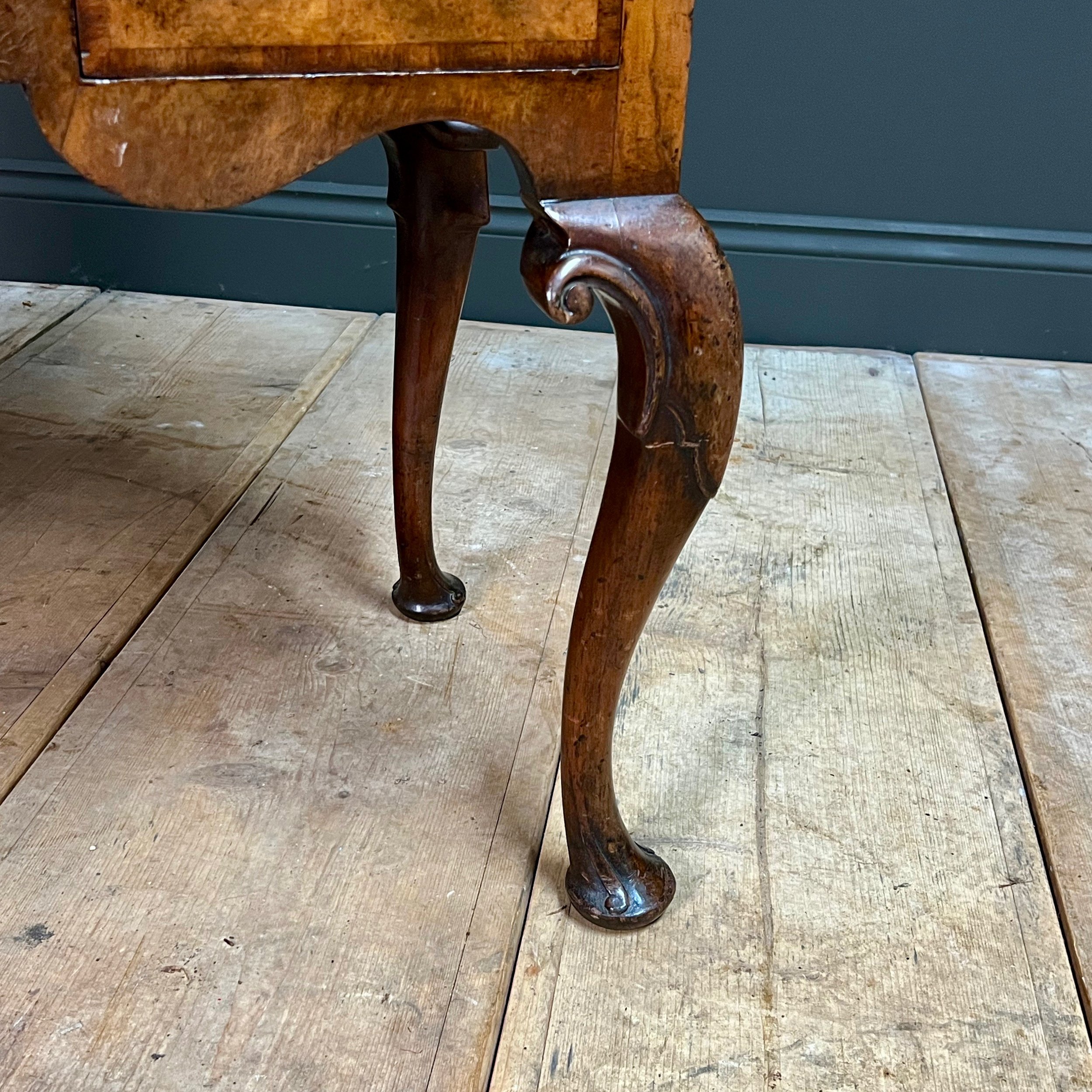 Queen Anne Walnut Cabinet on Stand