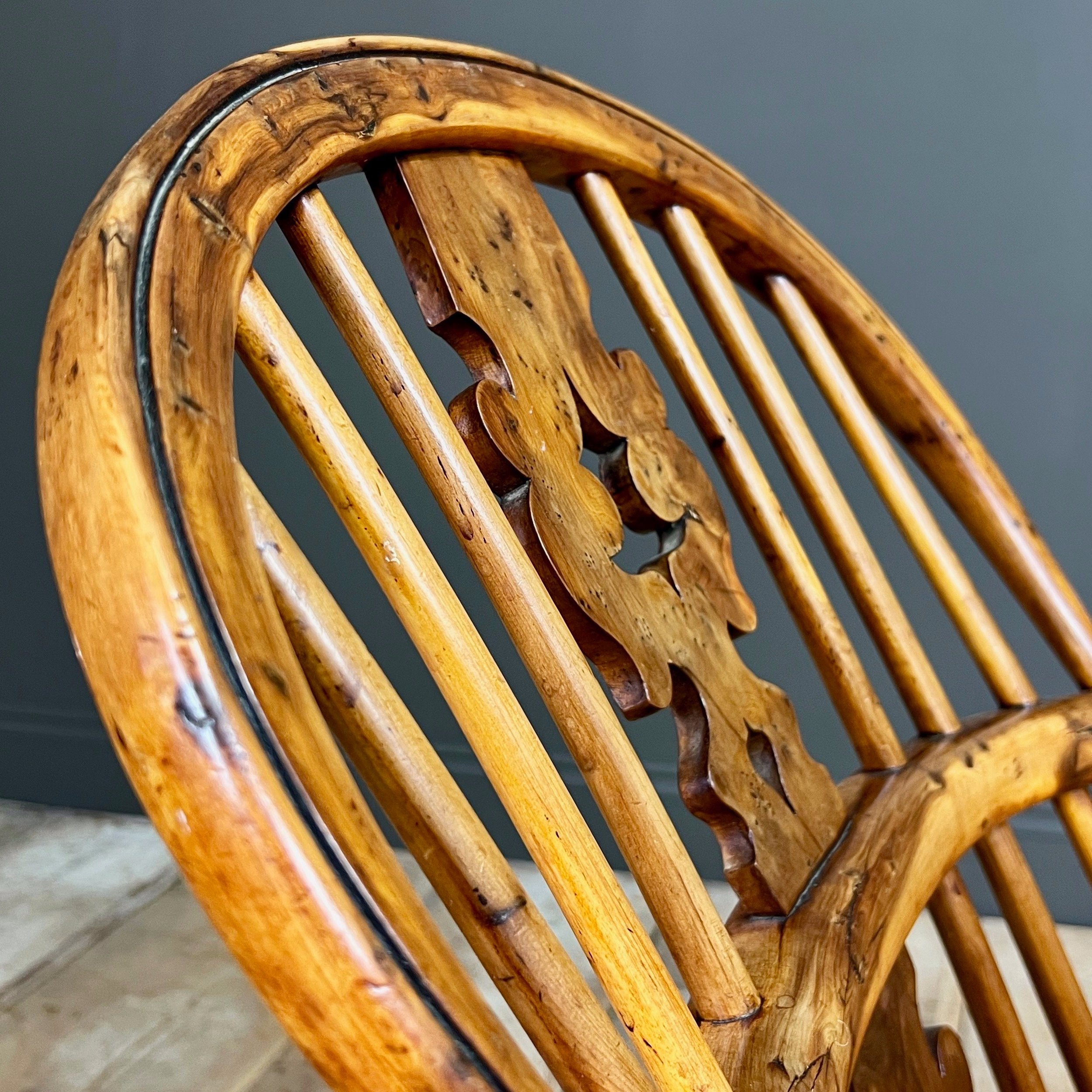 19th Century Yew Windsor Chair