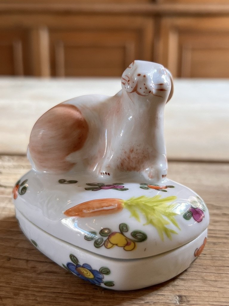 Limoges for Tiffany and Company Rabbit Pill Box