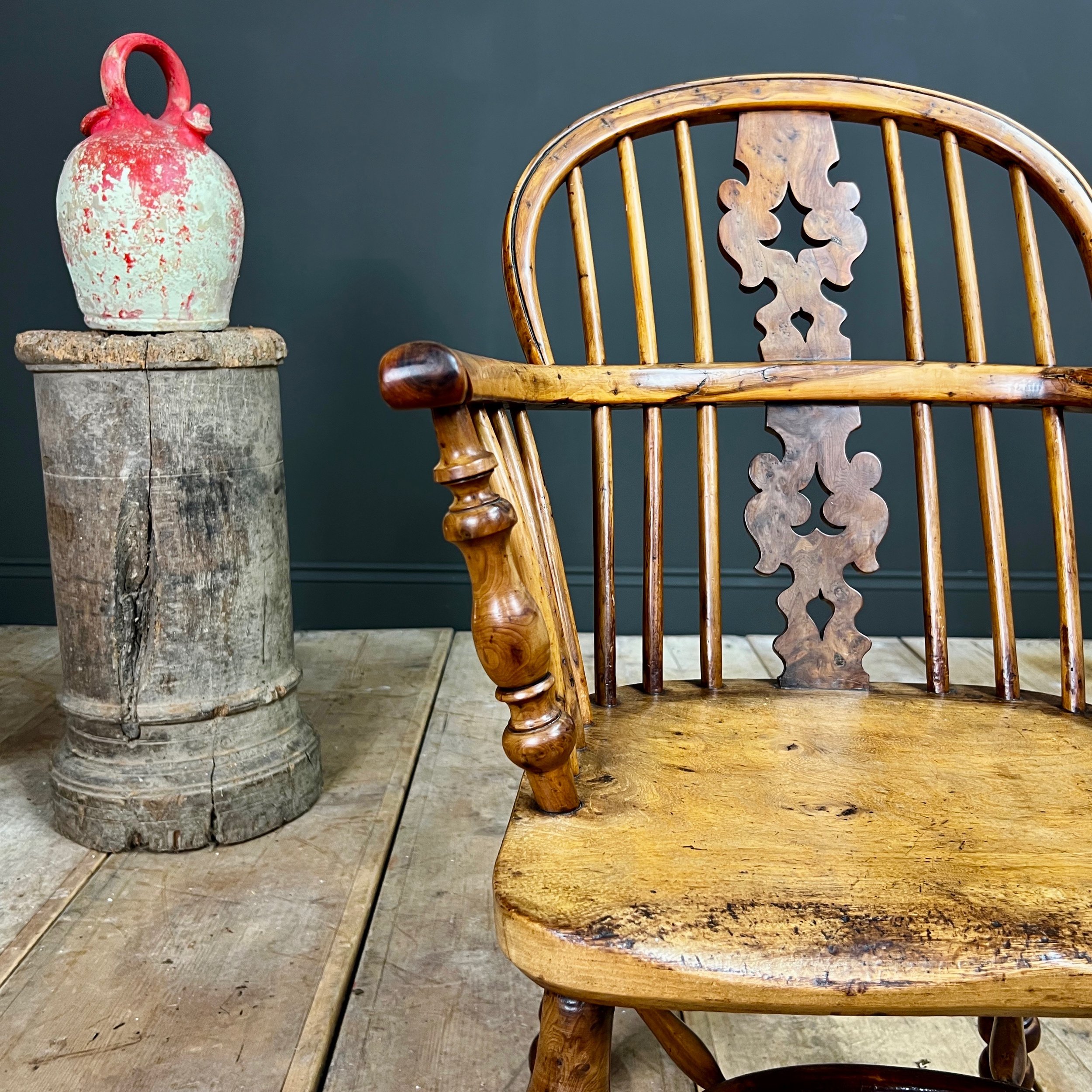 19th Century Yew Windsor Chair