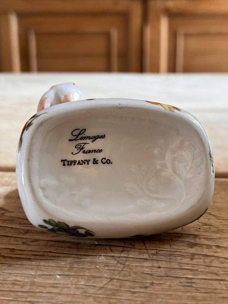 Limoges for Tiffany and Company Rabbit Pill Box