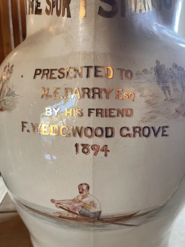 A fine and very impressive antique creamware or pearlware presentation jug