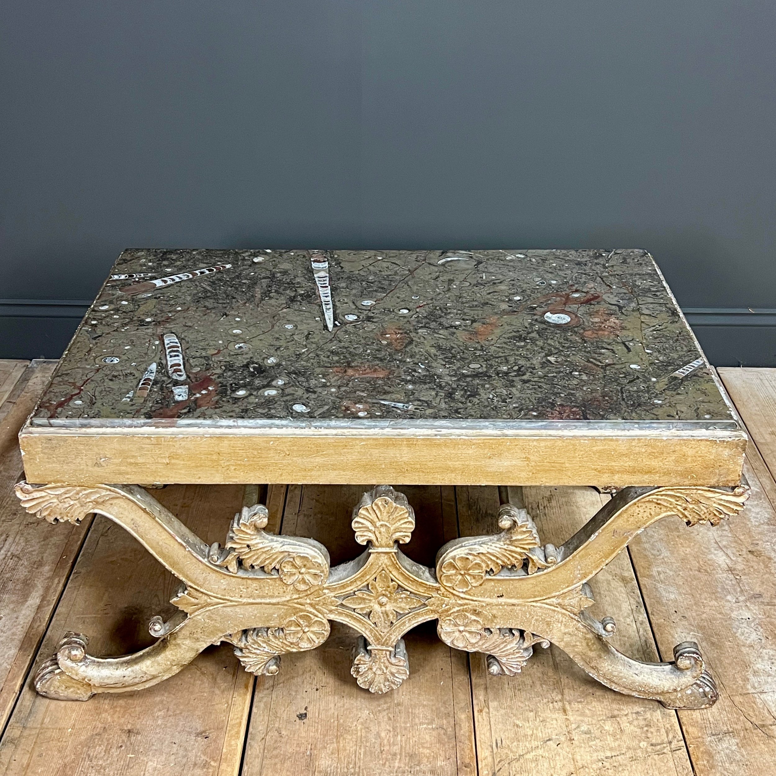 Fine parcel gilt Italian low occasional table