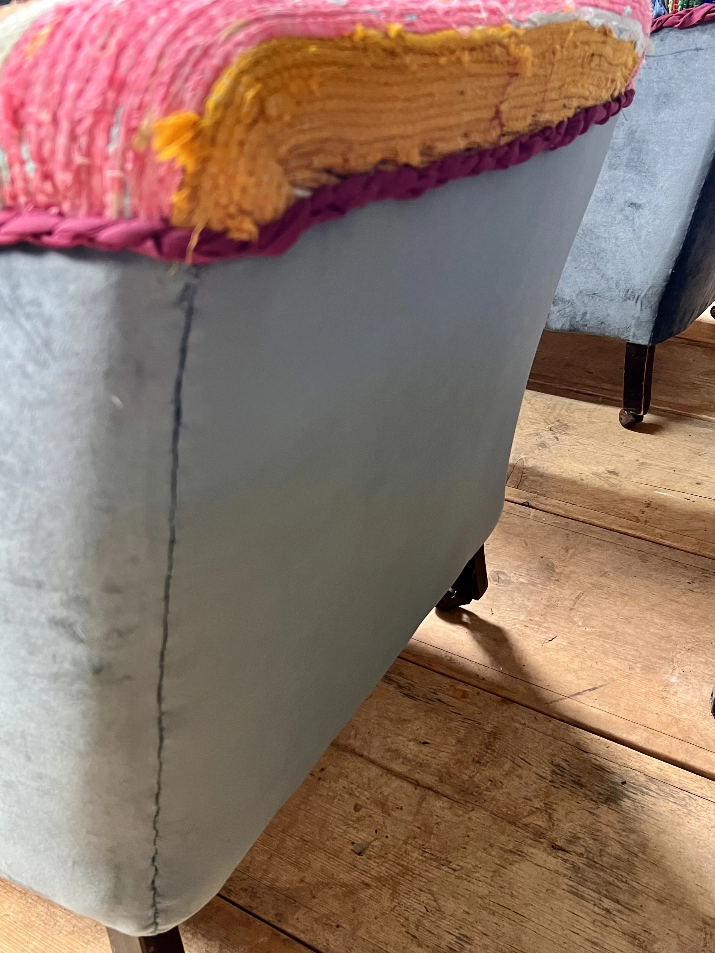 Pair of Edwardian Boucherouite Rag Rug Chairs