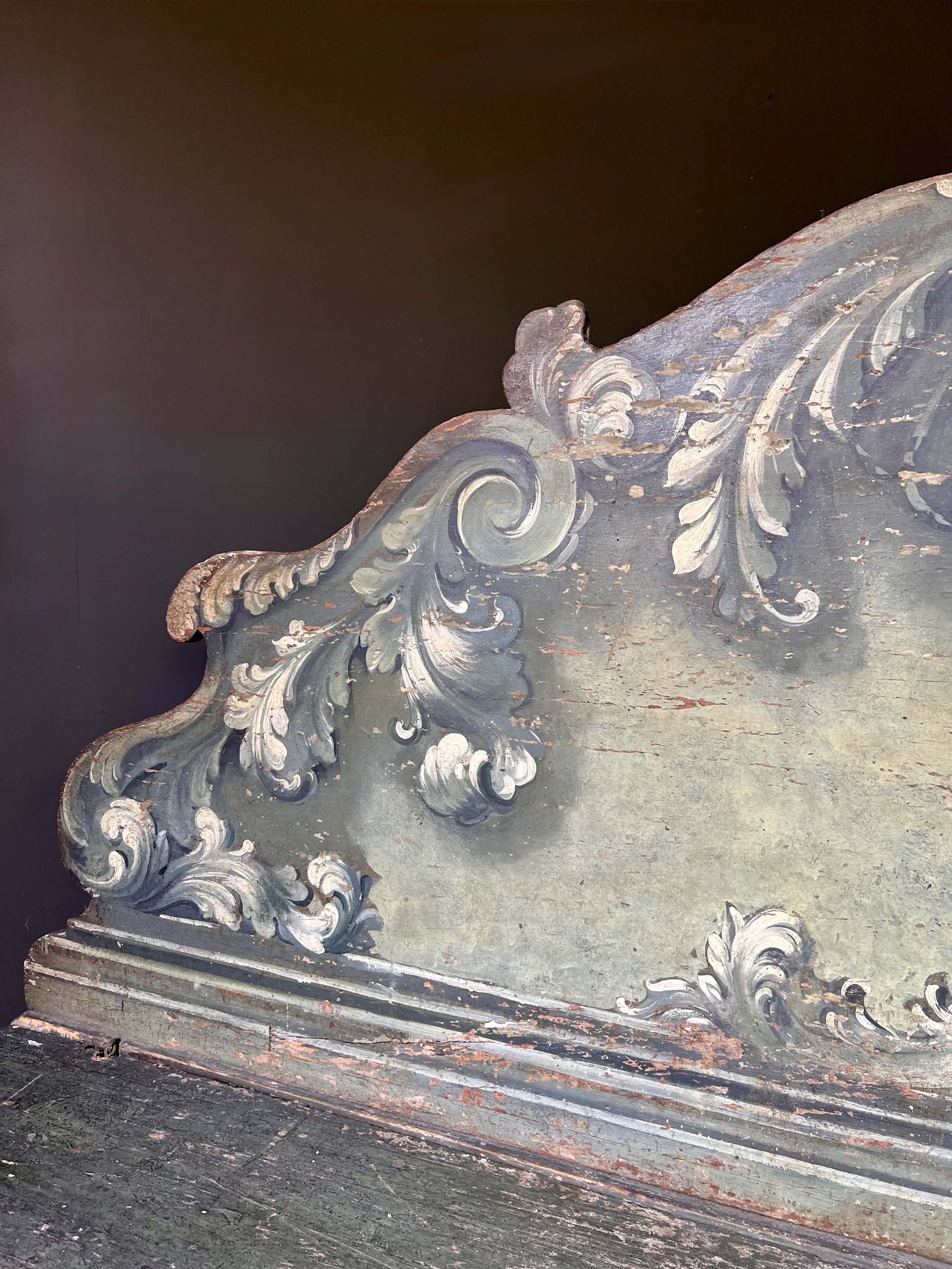 Rare 18th Century Italian Cassapanca Bench