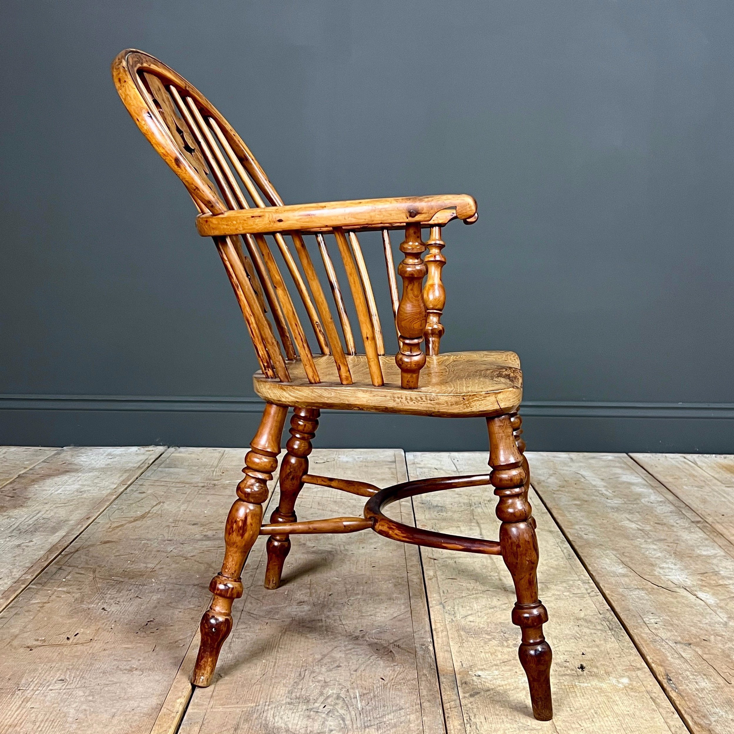 19th Century Yew Windsor Chair