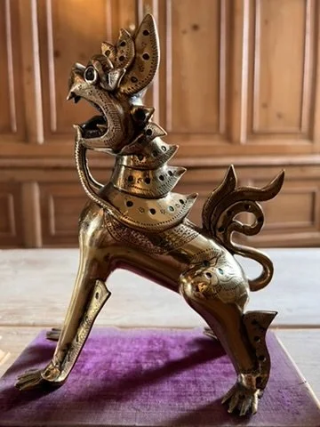 Fine pair of 19th Century Burmese Chinthes