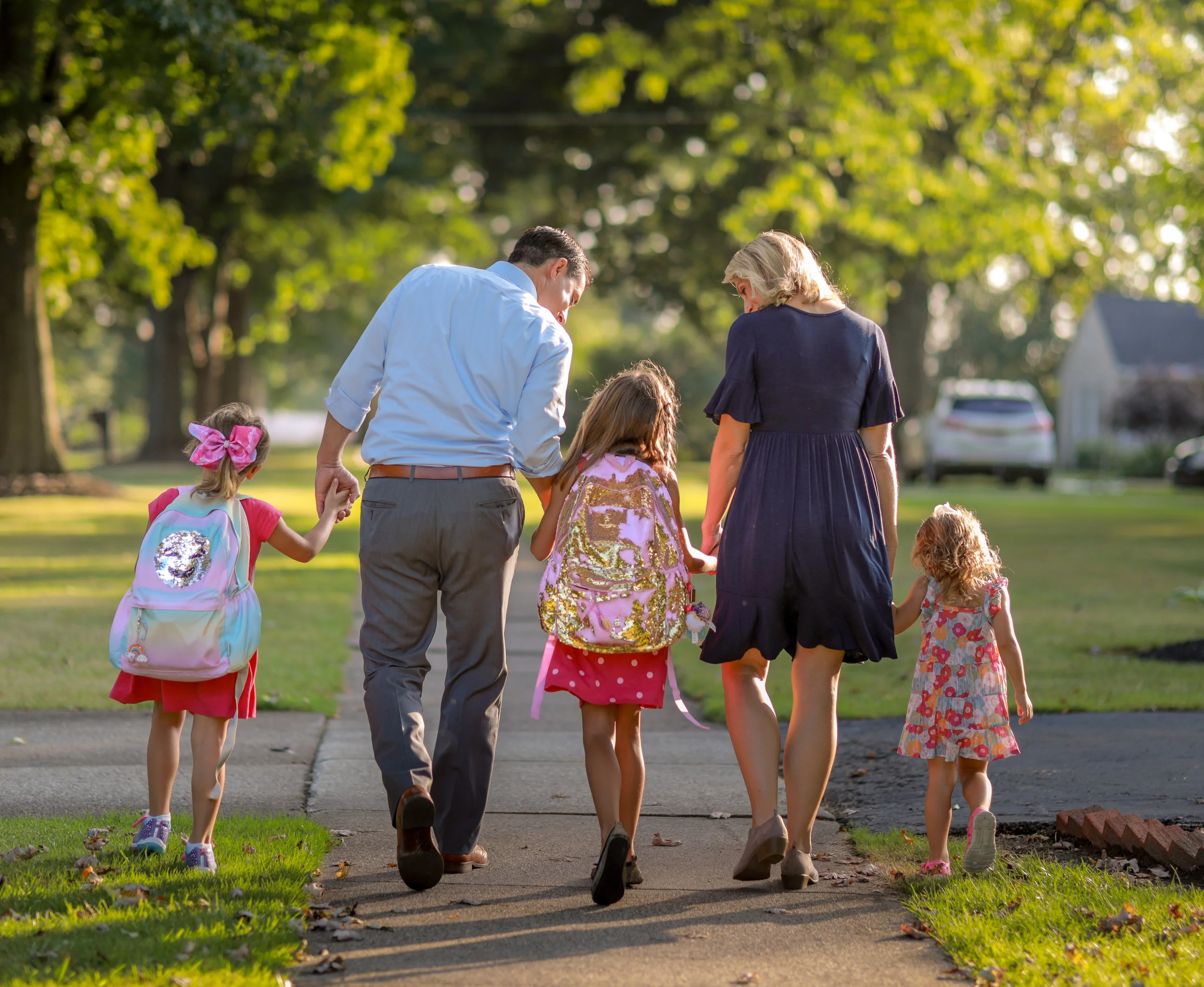 Secretary of State-Elect Frank LaRose pictured with his wife, Lauren LaRose, and their three daughters.
