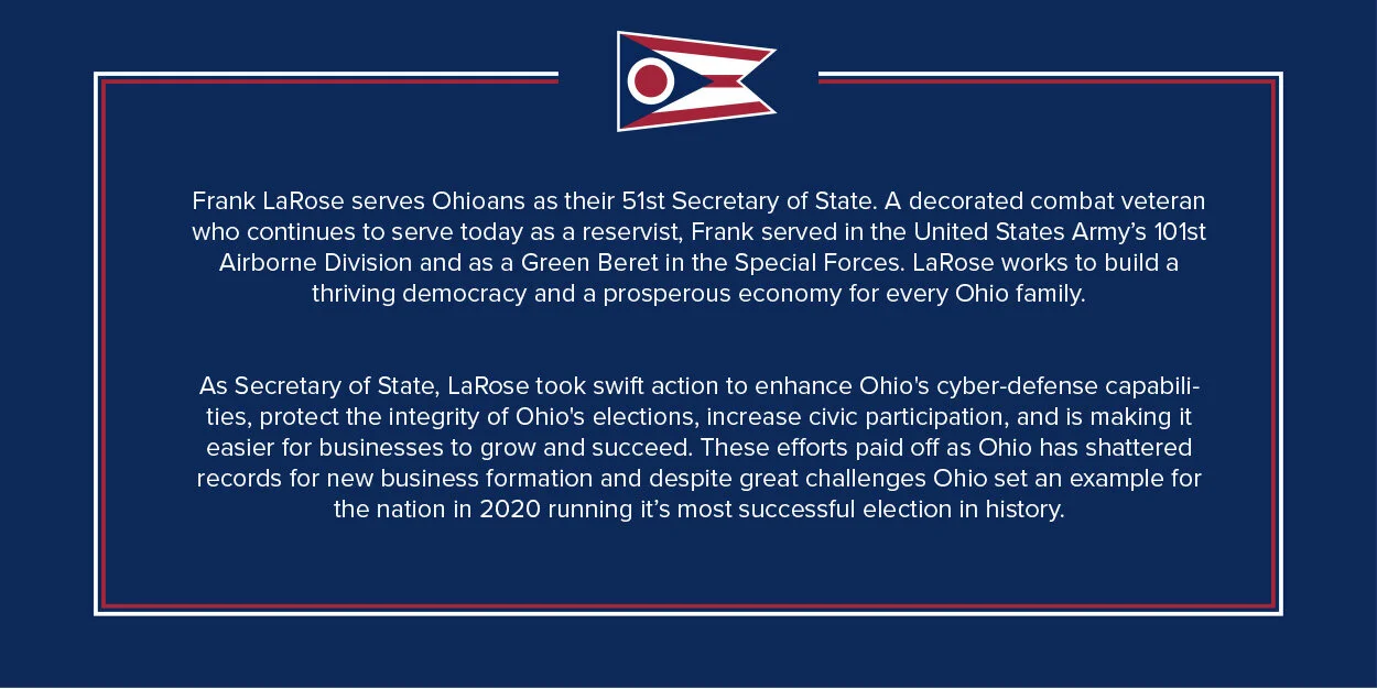 Frank LaRose A New Generation of Service