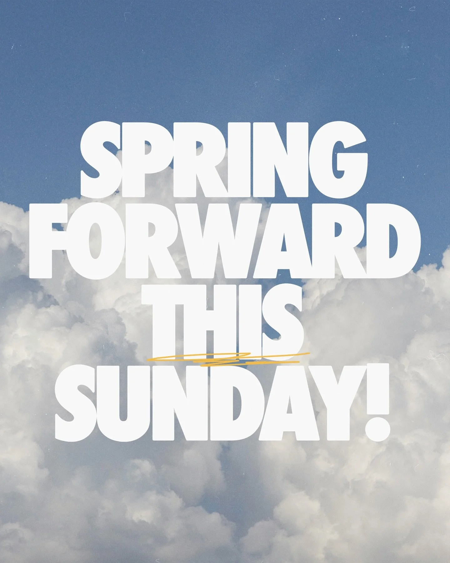 Time springs forward tomorrow! Remember to adjust your clocks for Daylight Saving Time! If your clock is on your phone, you're all set! We can't wait to see you tomorrow!