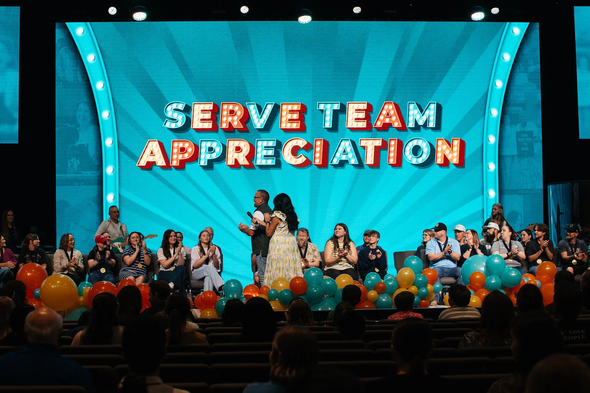 What a celebration we had tonight! We are grateful for our incredible Serve Team! Your dedication, investment, and commitment has made an impact in reaching people and building lives! Thank you for your YES! We couldn&rsquo;t do this without you!! 🥳