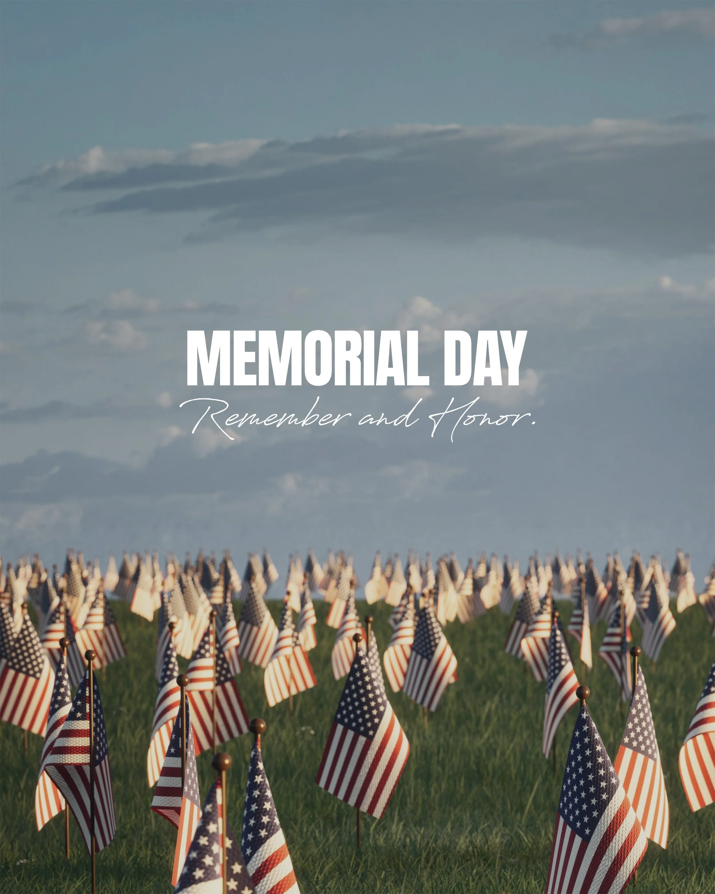 Today, we remember and honor all those who sacrificed their lives for our freedom. Take some time to pause and give thanks to those you gave their lives. 🇺🇸❤️