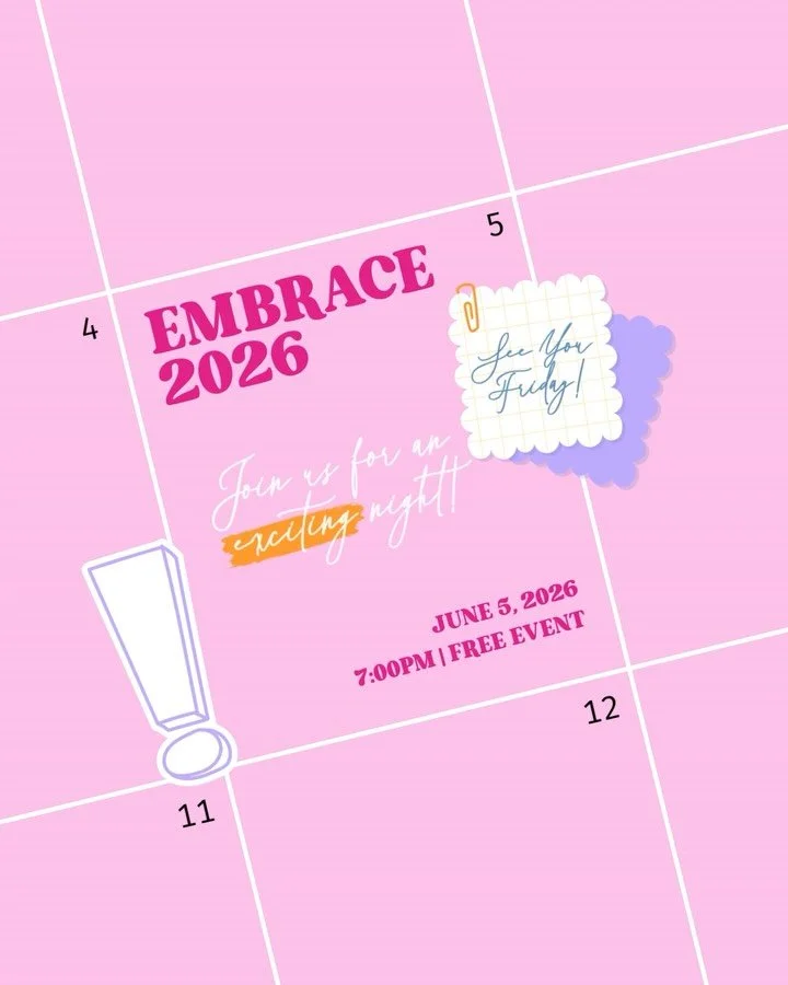 2 more days until we see YOU!! ✨
We are ready for the best girl&rsquo;s night of the summer! 🌸
It wouldn&rsquo;t be the same without you. To register, visit gracecreekchurch.com/embrace! 💕