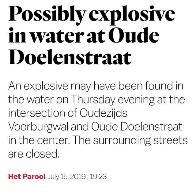 Grizzl Oude Doelenstraat is closed for tonight 😱
