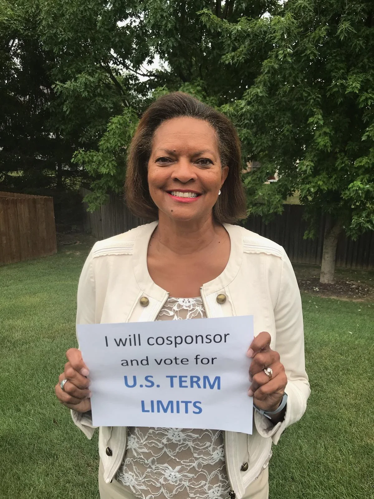 Thornton Announces Commitment to Support Term Limits