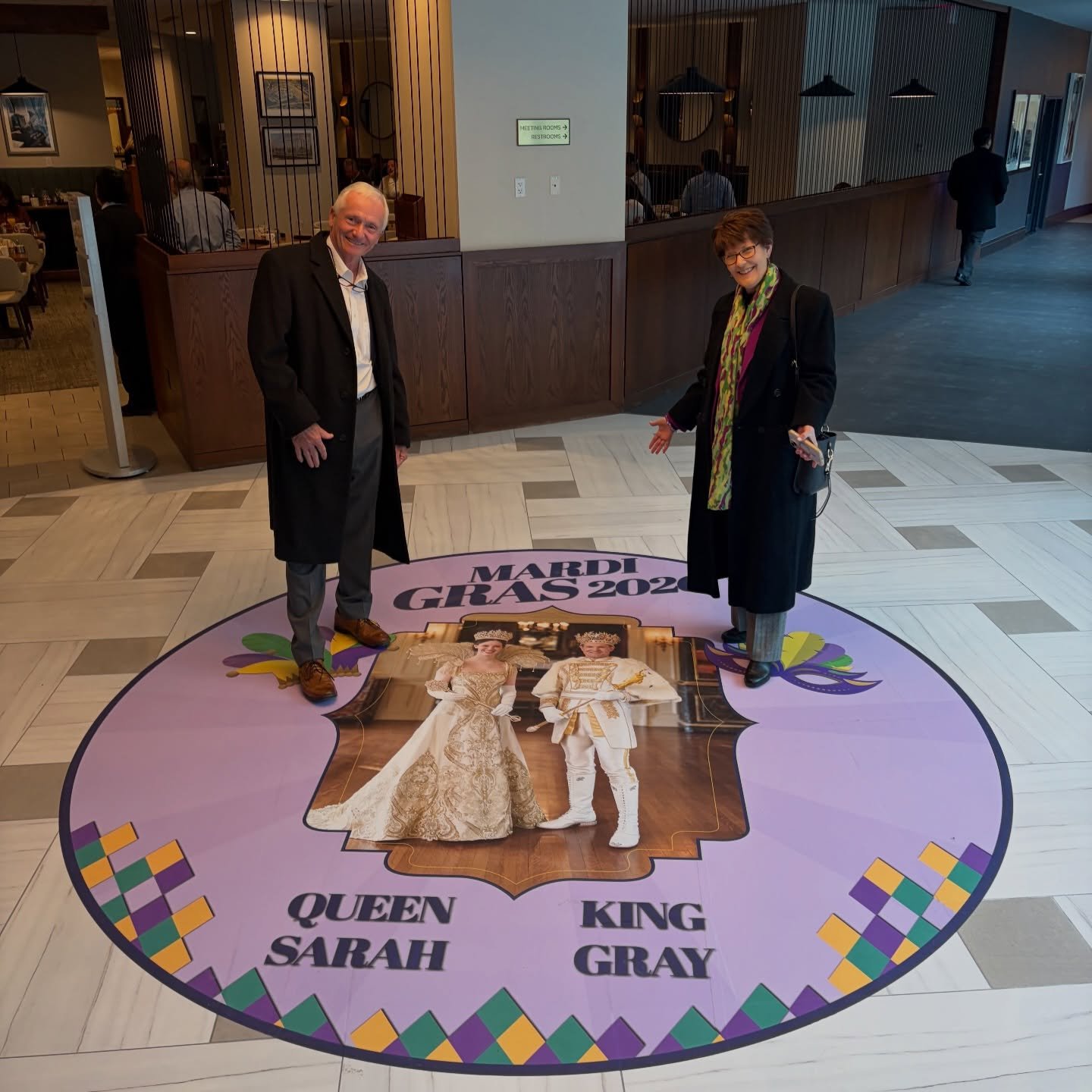 Laissez les bon temps rouler in DC! 

Board Chair Jim Rock and Community Foundation President Sara Judson are here to celebrate Community Foundation member Gray Stream reigning as King of Washington Mardi Gras 👑🎭