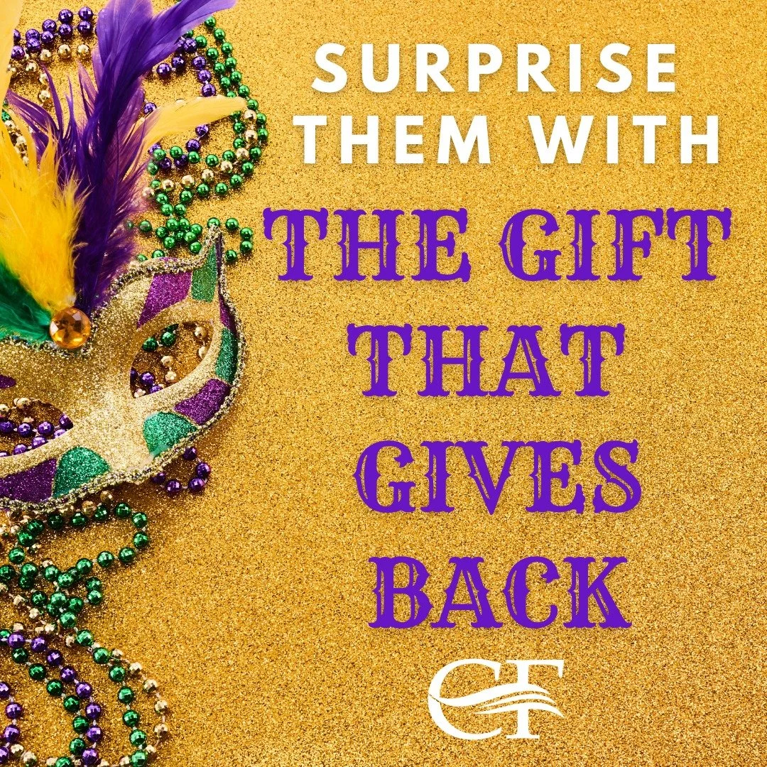 Let the good times roll with a meaningful gesture this carnival season! 

Donate online in their honor at foundationswla.org and help support the Community Foundation💜💚💛