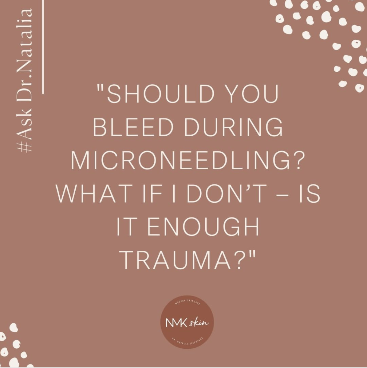 Should you bleed during Microneedling?