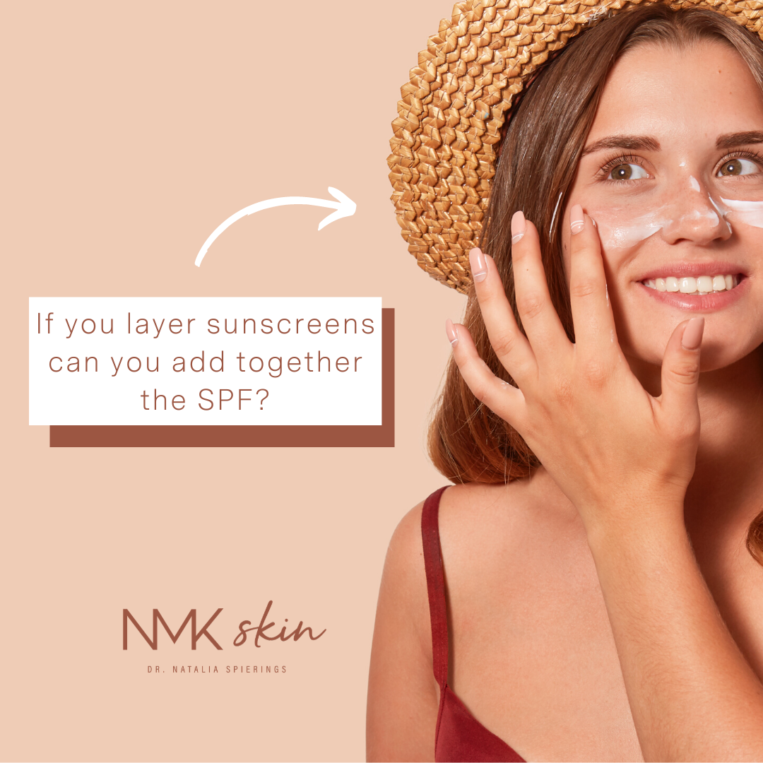 If you layer sunscreens can you add together the SPF?