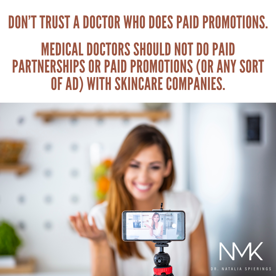 Don't trust a Doctor who does paid partnerships