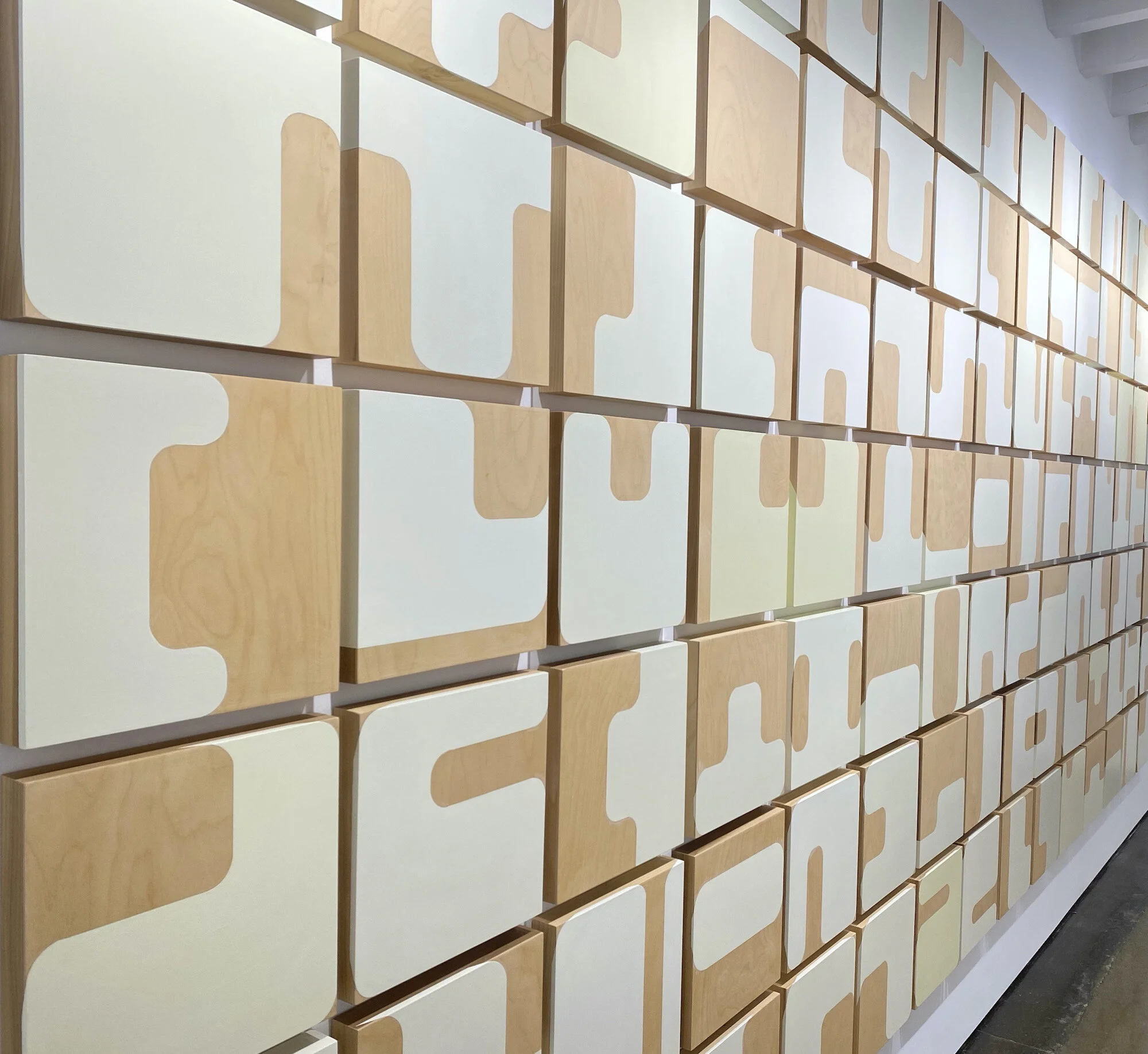   Language of Nature,  2015, Acrylic on wood panels, 7ft 9 in x 16ft 9 in 