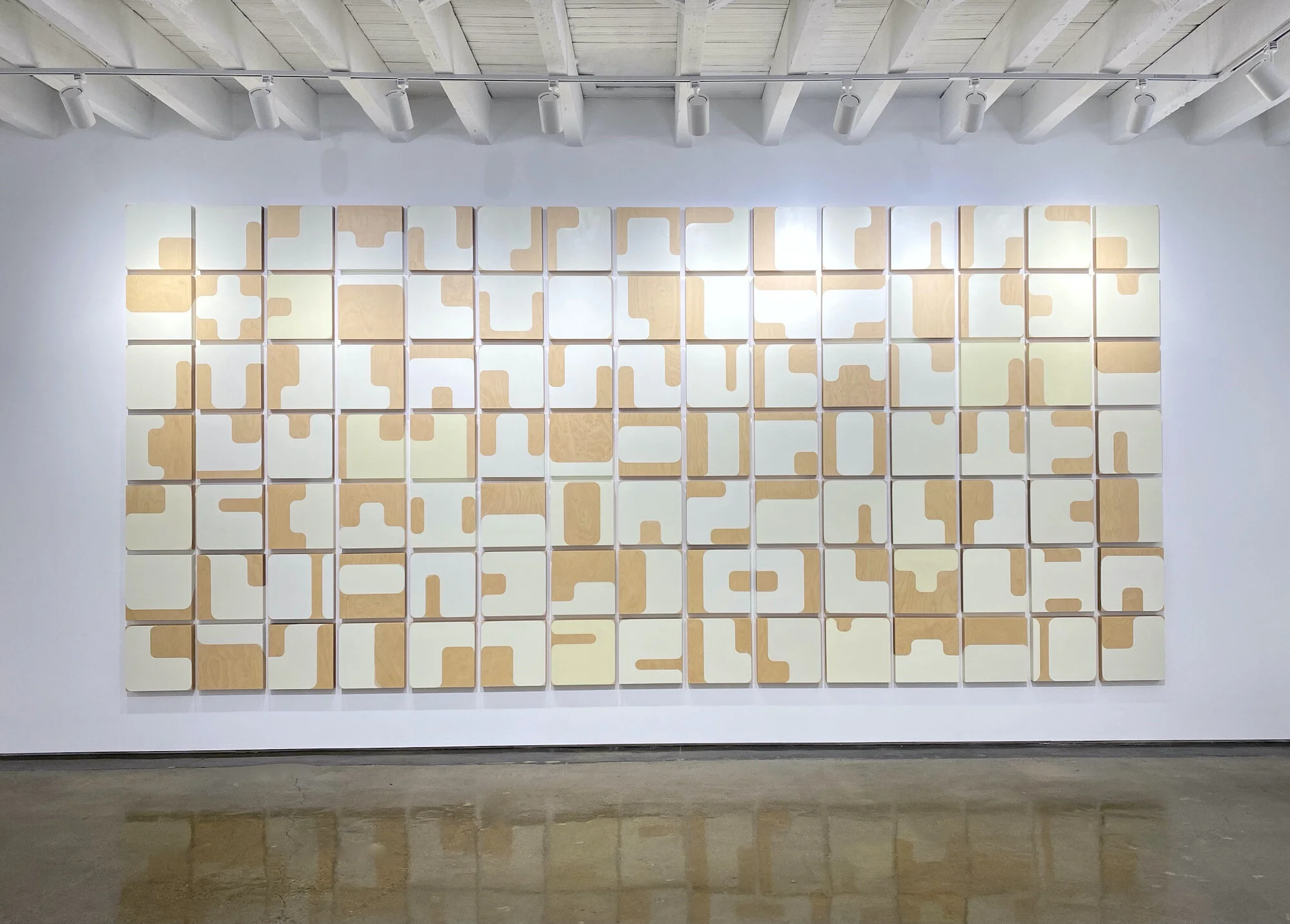   Language of Nature,  2015, Acrylic on wood panels, 7ft 9 in x 16ft 9 in 