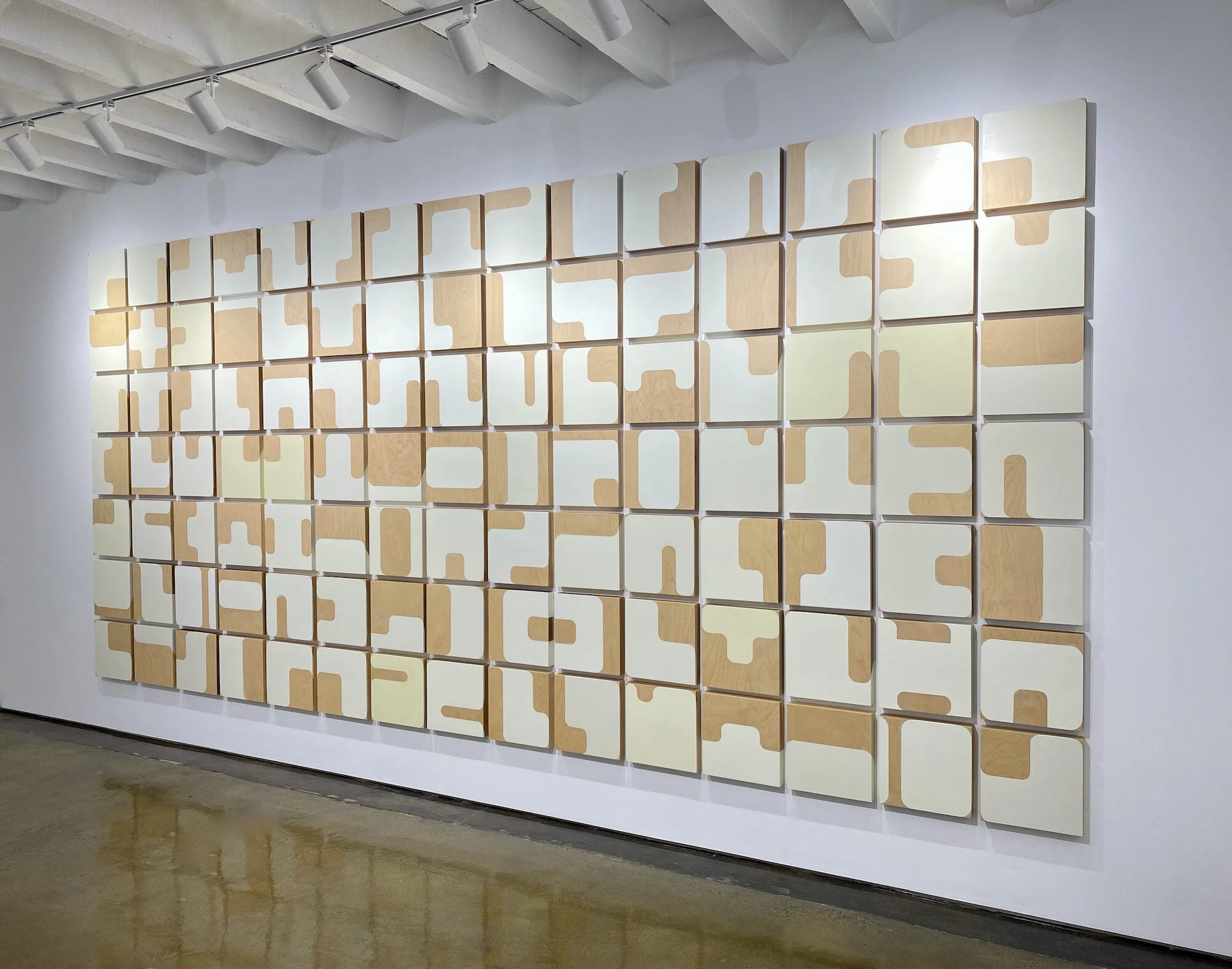   Language of Nature,  2015, Acrylic on wood panels, 7ft 9 in x 16ft 9 in 