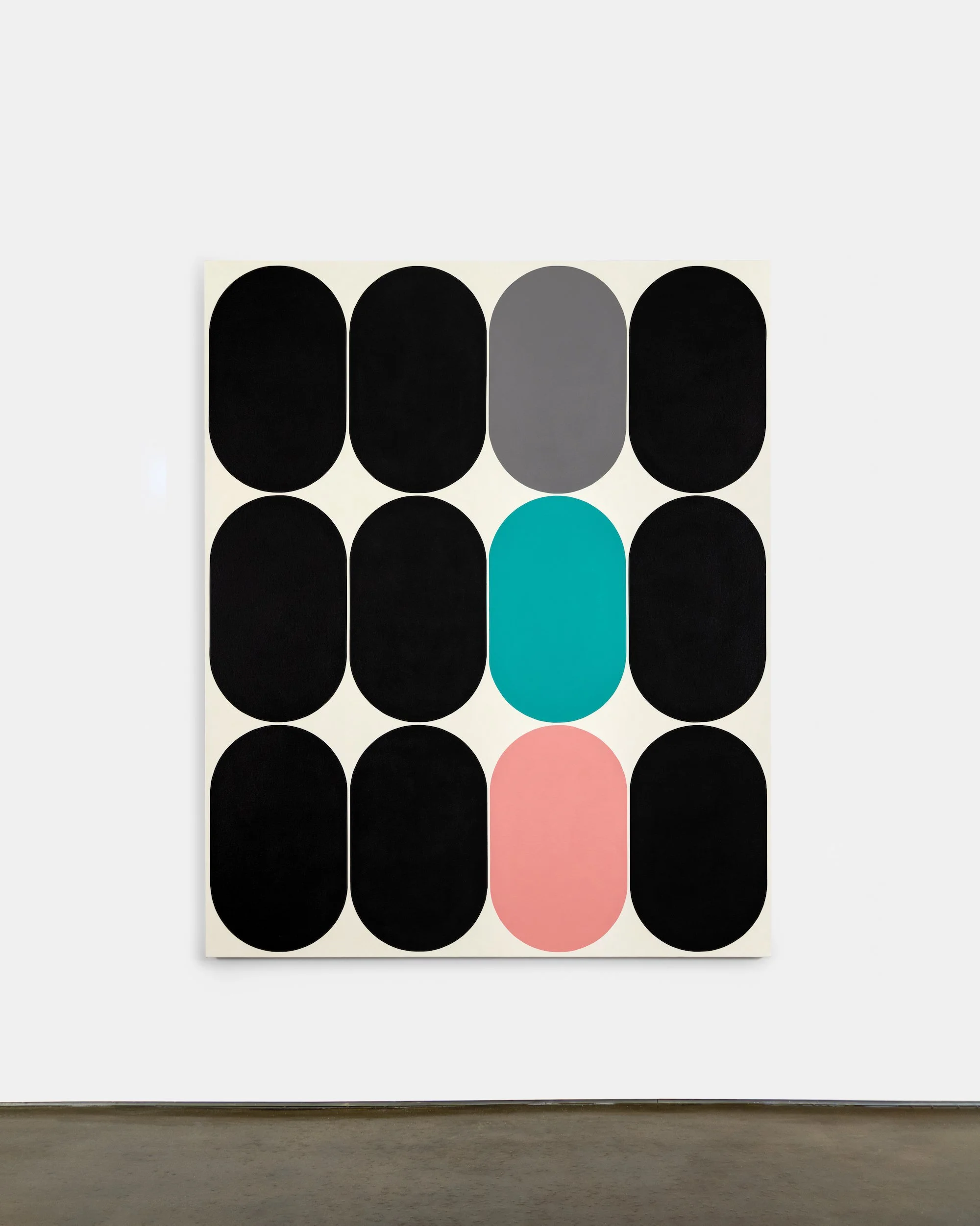   Eq. 010 , 2021, Acrylic on Canvas, 66 x 54 x 1.25 inches 