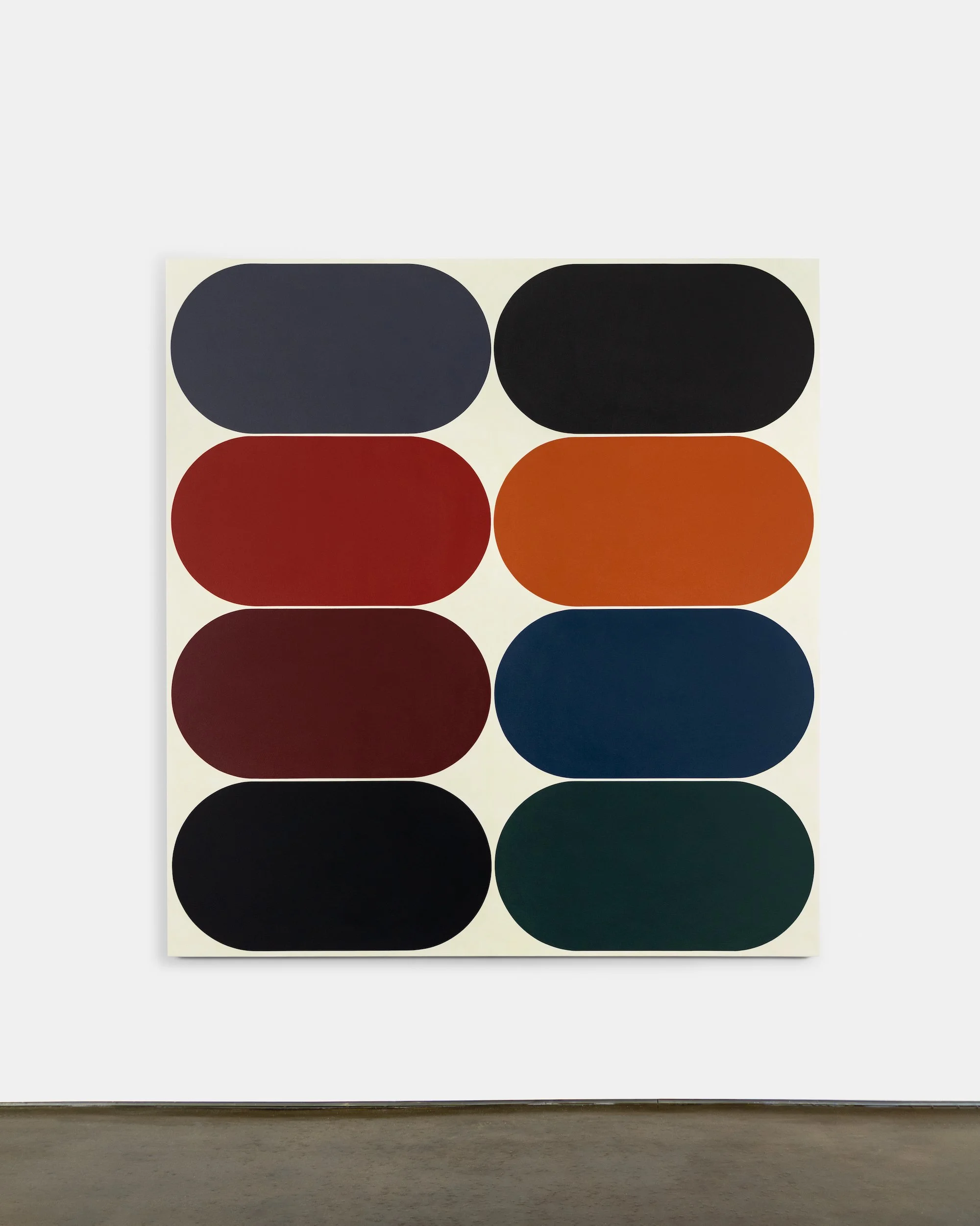   Eq. 017 , 2021, Acrylic on canvas, 66 x 62 x 1.25 inches 