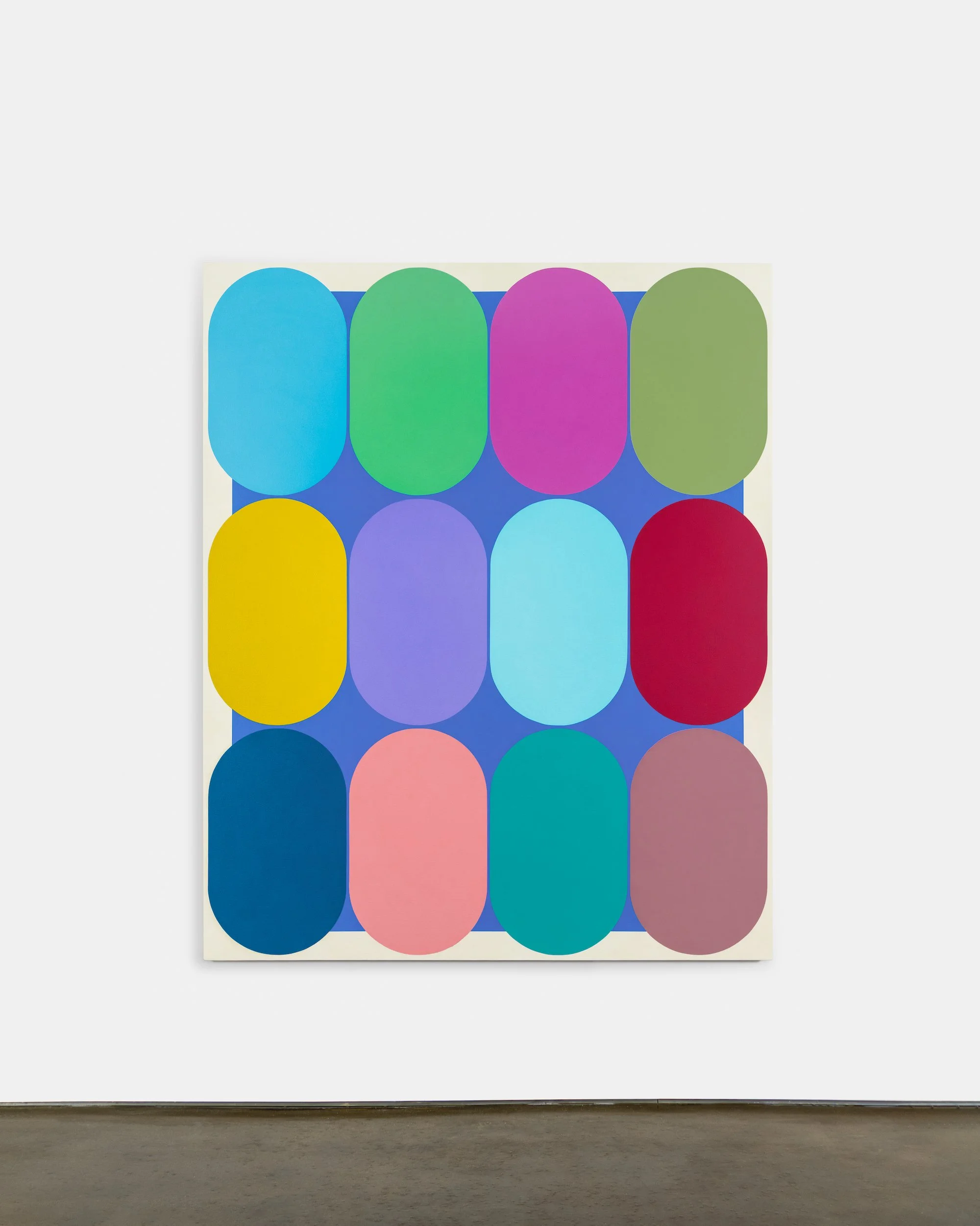   Eq. 012 , 2021, Acrylic on canvas, 66 x 54 x 1.25 inches 