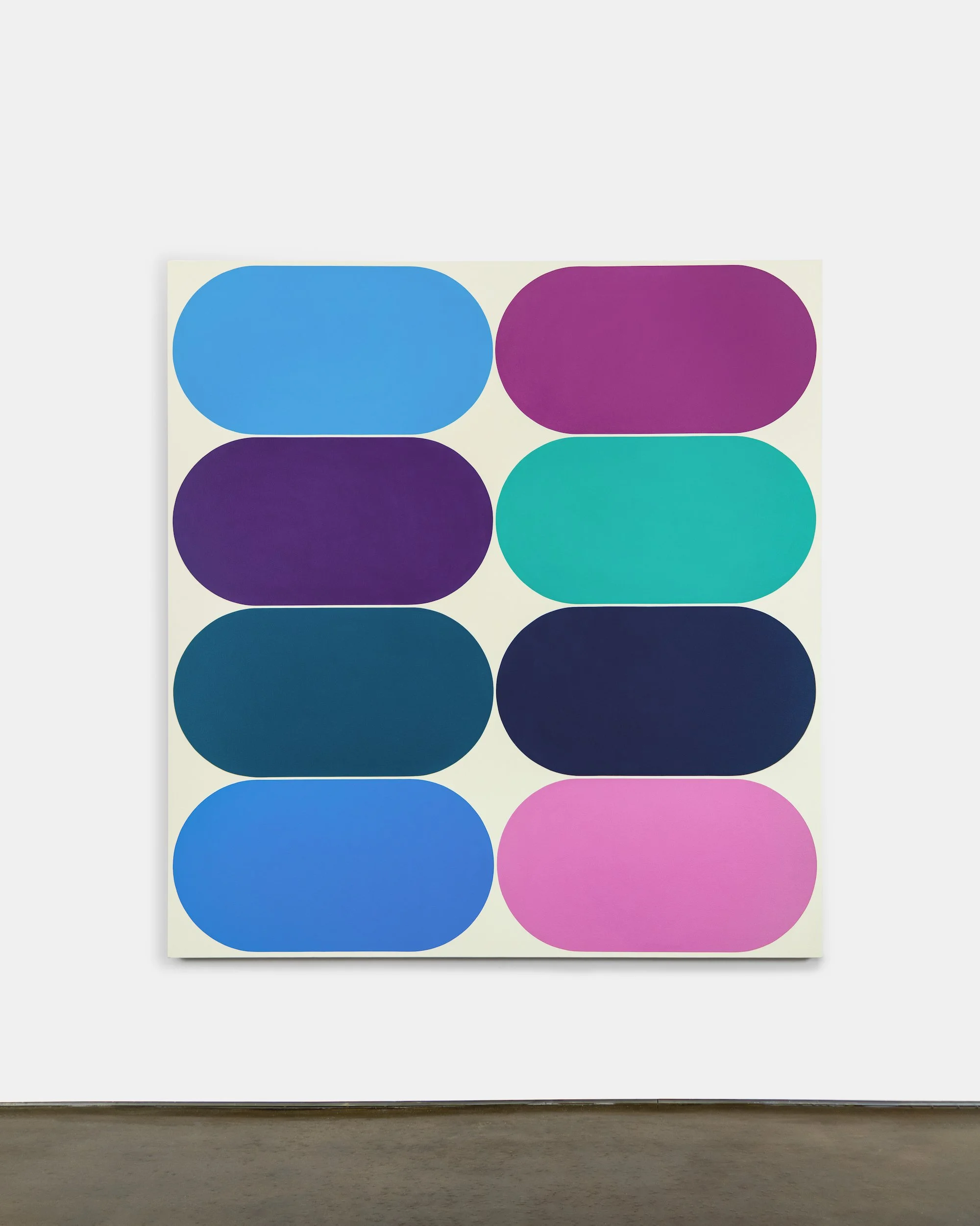   Eq. 019 , 2021, Acrylic on canvas, 66 x 62 x 2 inches 