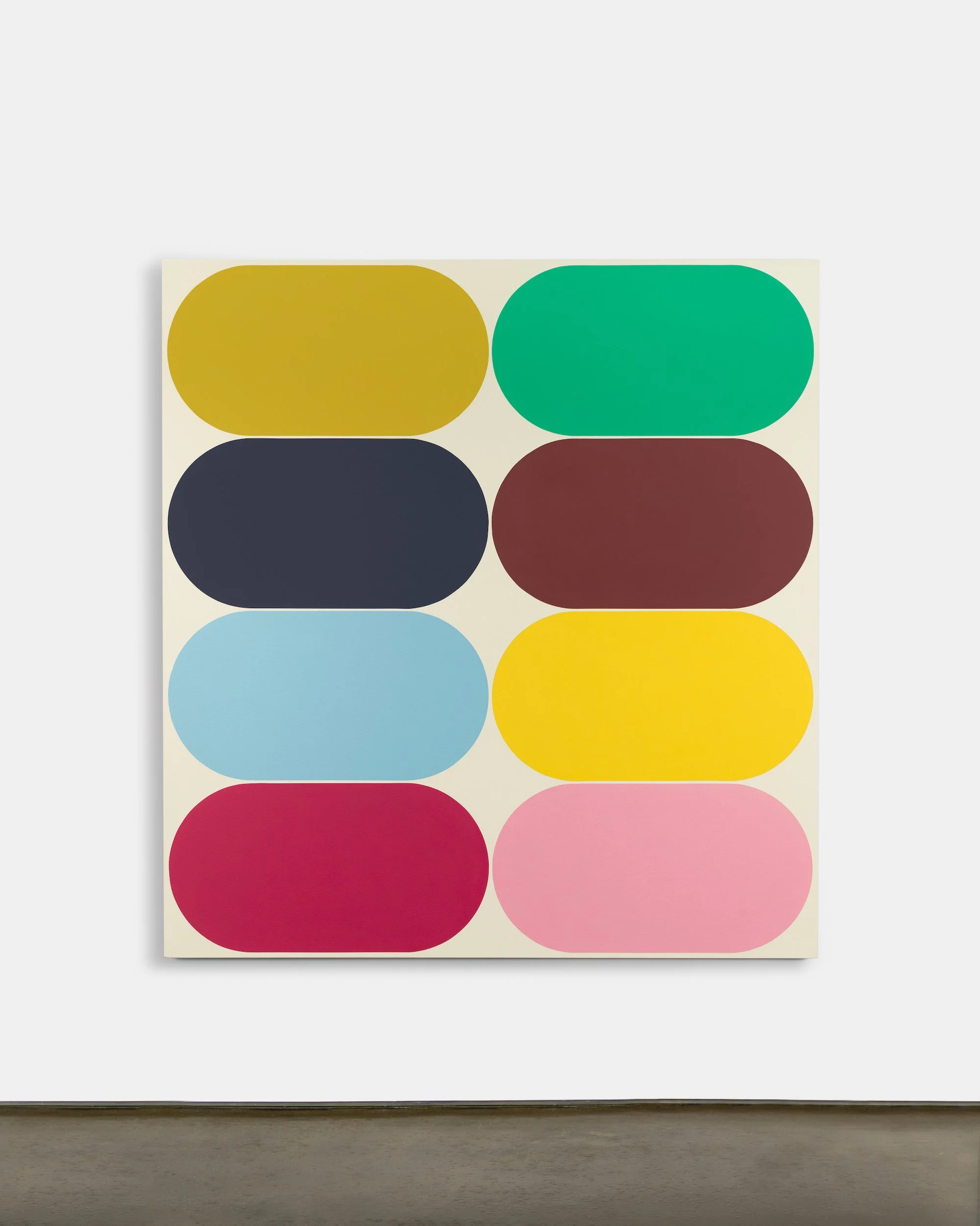   Eq. 023 , 2022, Acrylic on canvas, 66 x 62 x 2 inches 