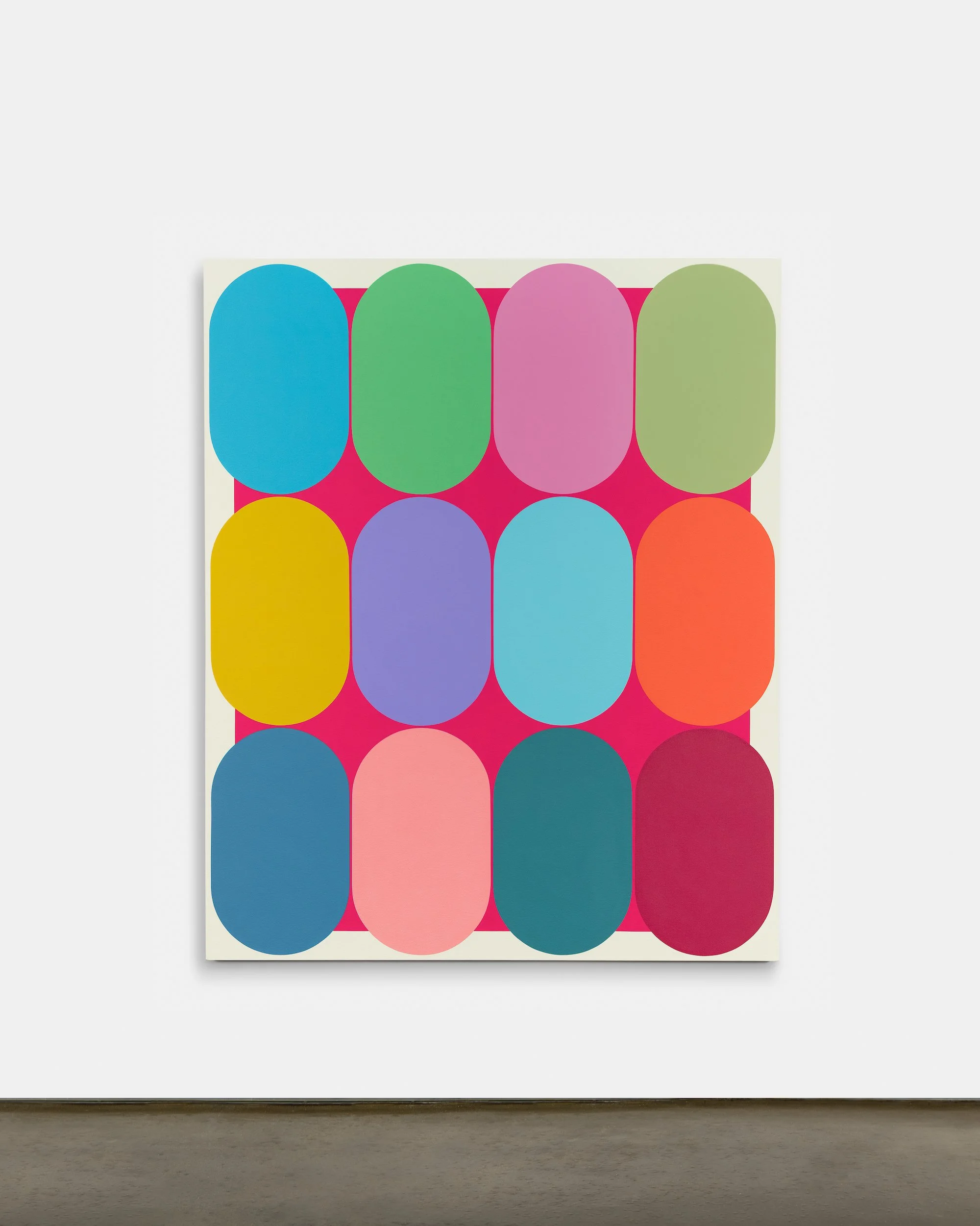   Eq.028 , 2022, Acrylic on canvas, 66 x 54 x 1.25 inches 