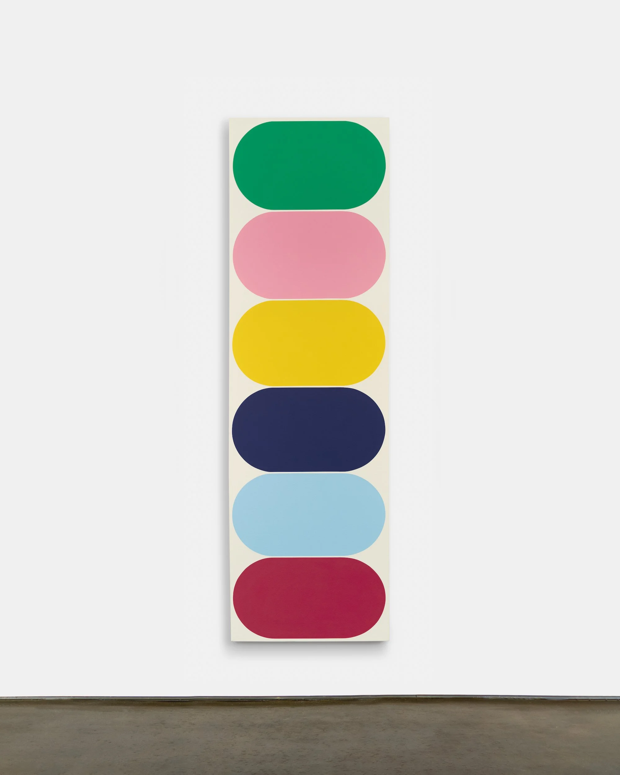   Eq.033 , 2022, Acrylic on canvas, 80 x 24 x 2 inches 