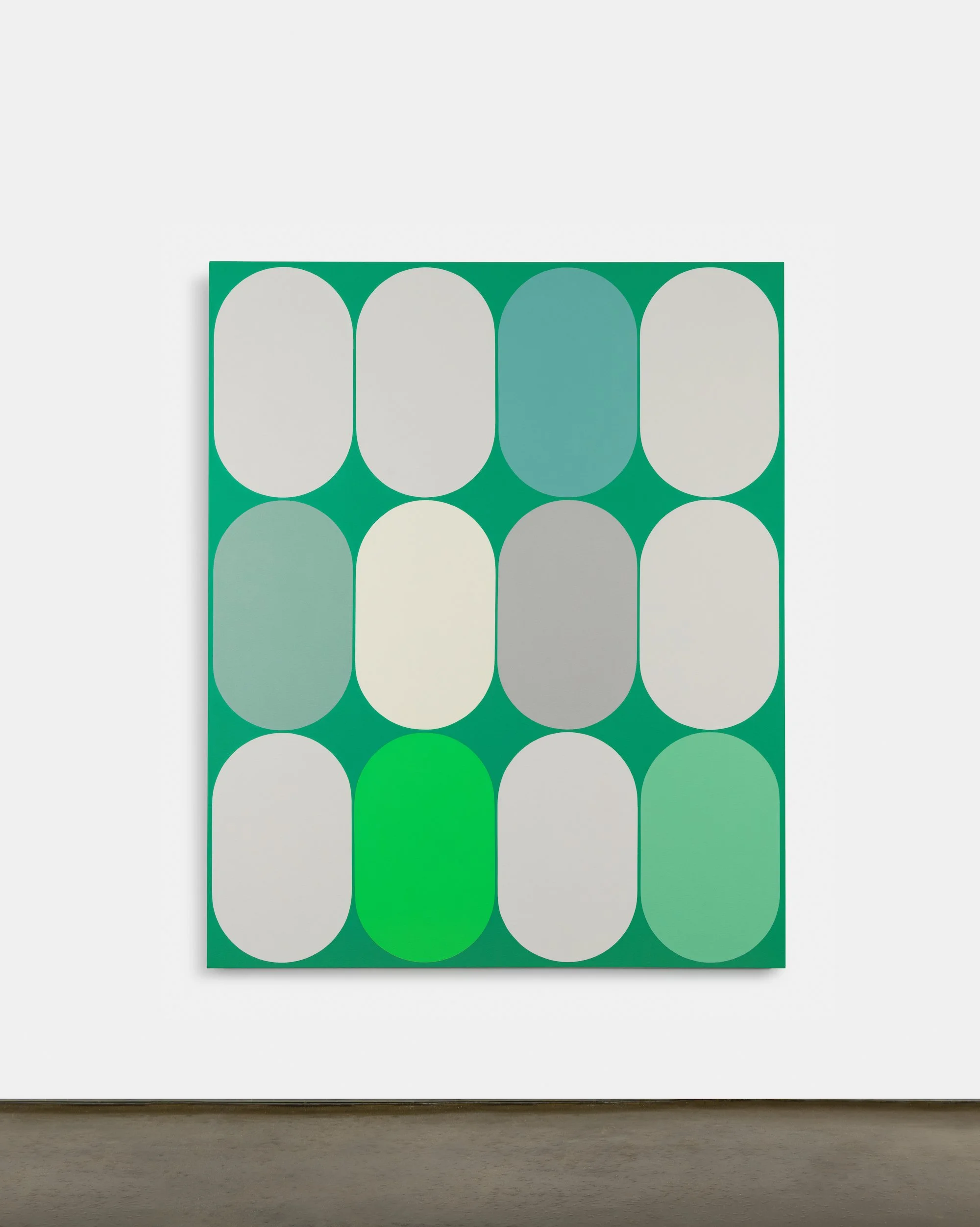   Eq. 037 , 2022, Acrylic on canvas, 66 x 54 x 2 inches 