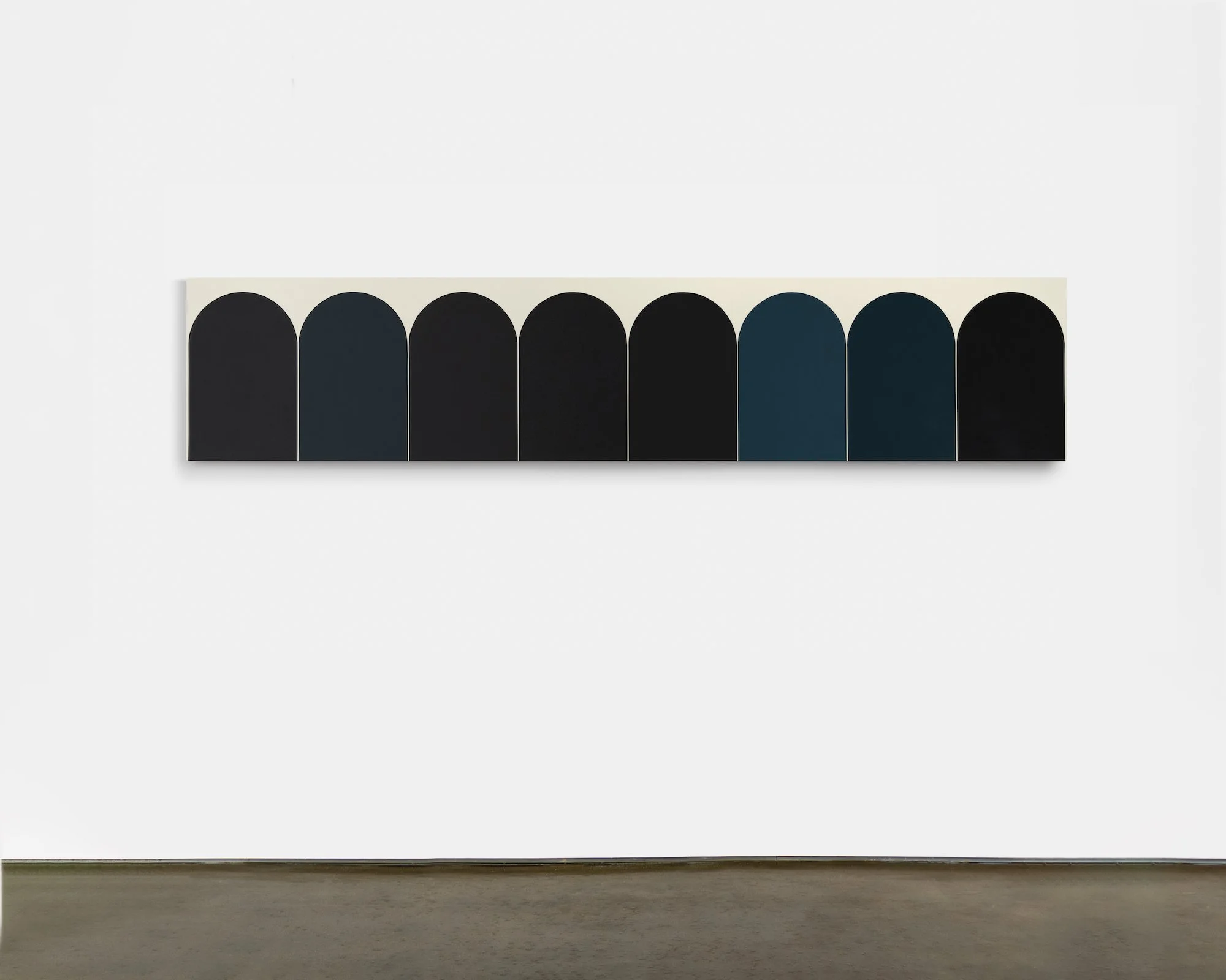   L07 , 2022, Acrylic on canvas, 20 x 96 x 2 inches 