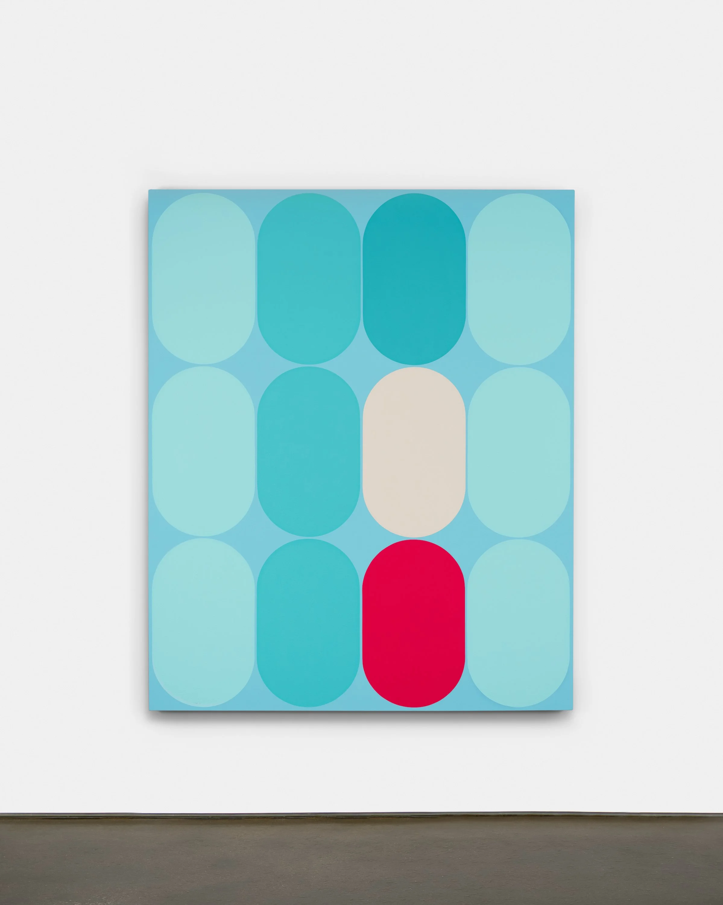   Eq.042 , 2023, Acrylic on canvas, 66 x 54 x 1.25 inches 